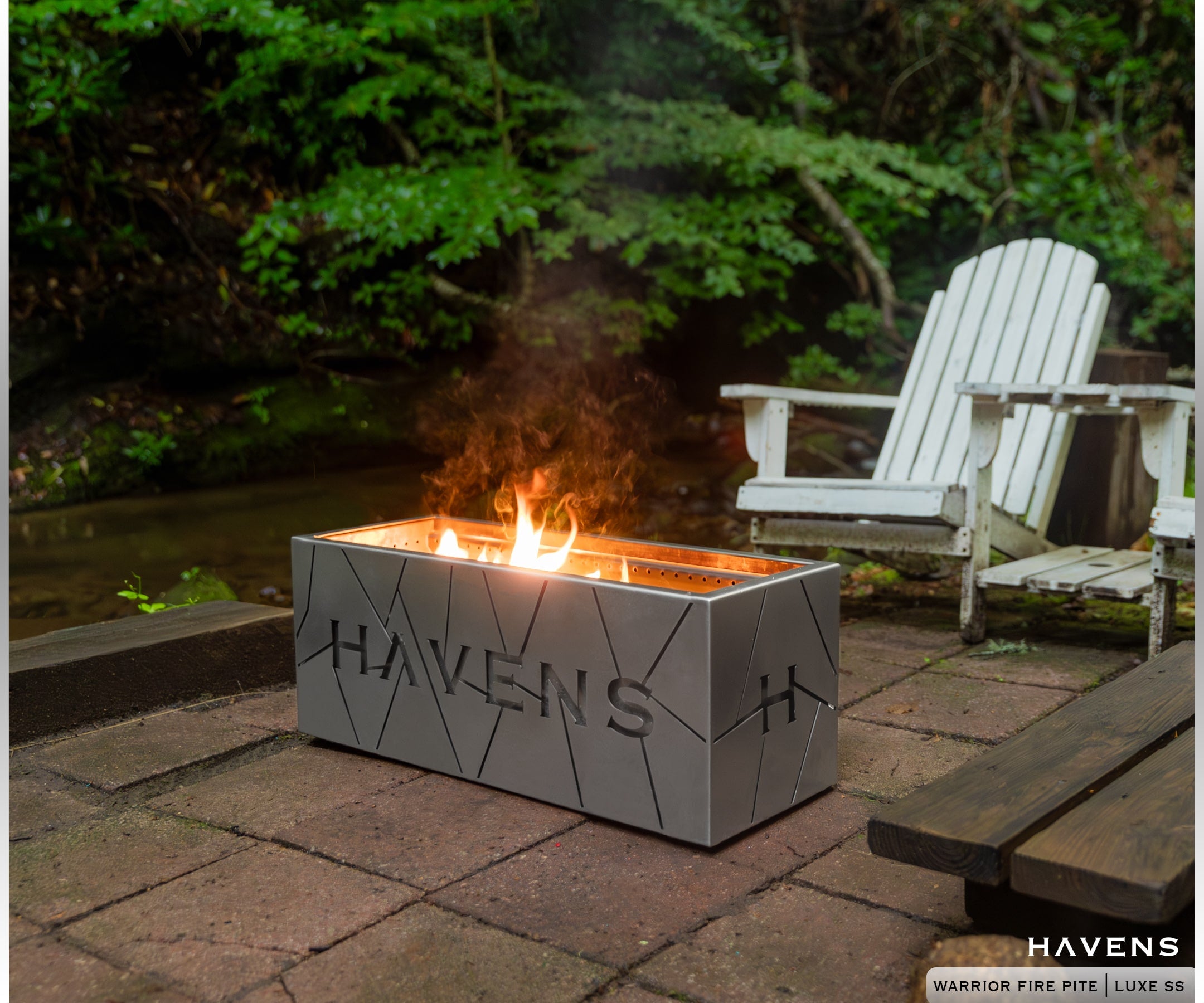 Warrior Fire Pit - Stainless - Havens | Luxury Metals