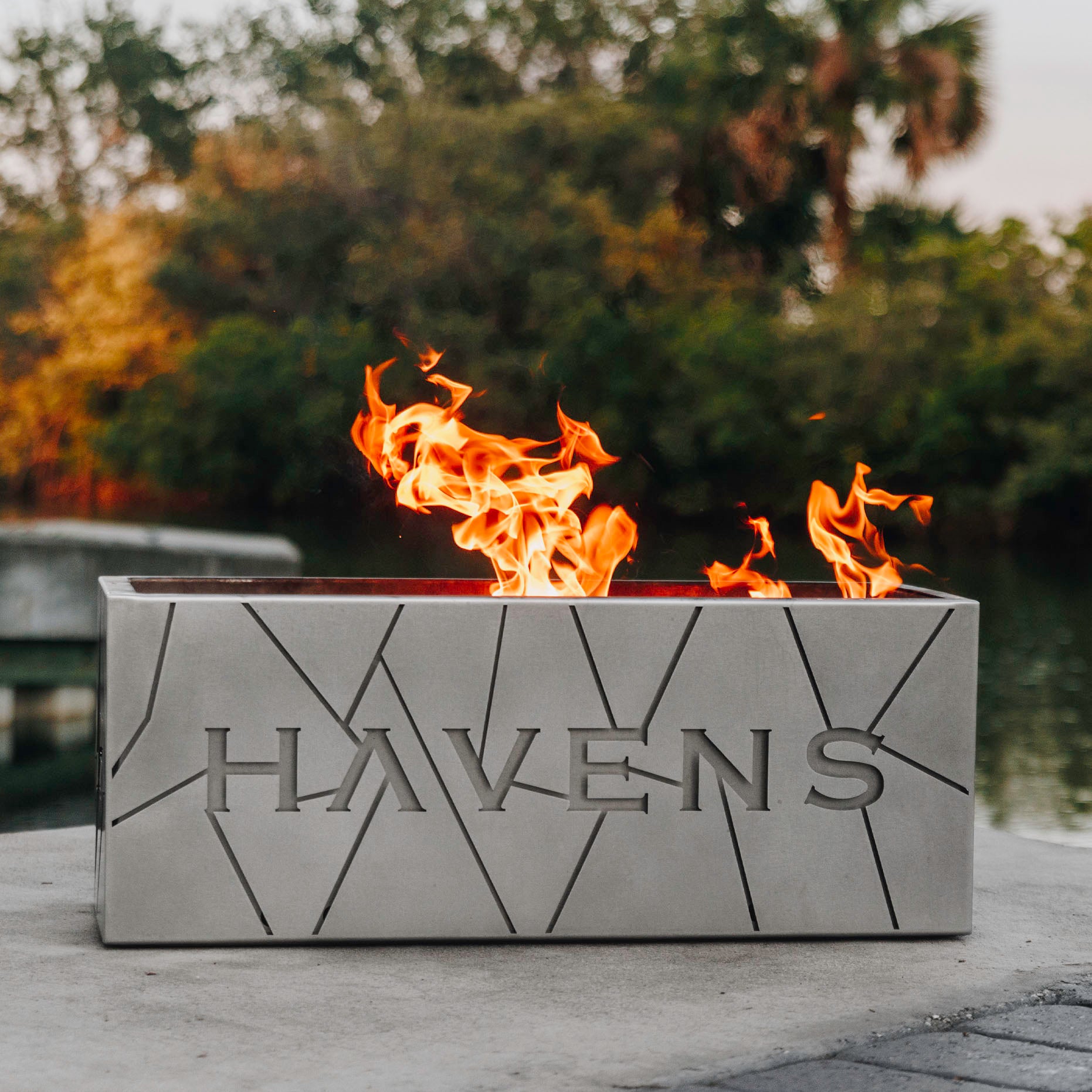 Warrior Fire Pit - Stainless - Havens | Luxury Metals