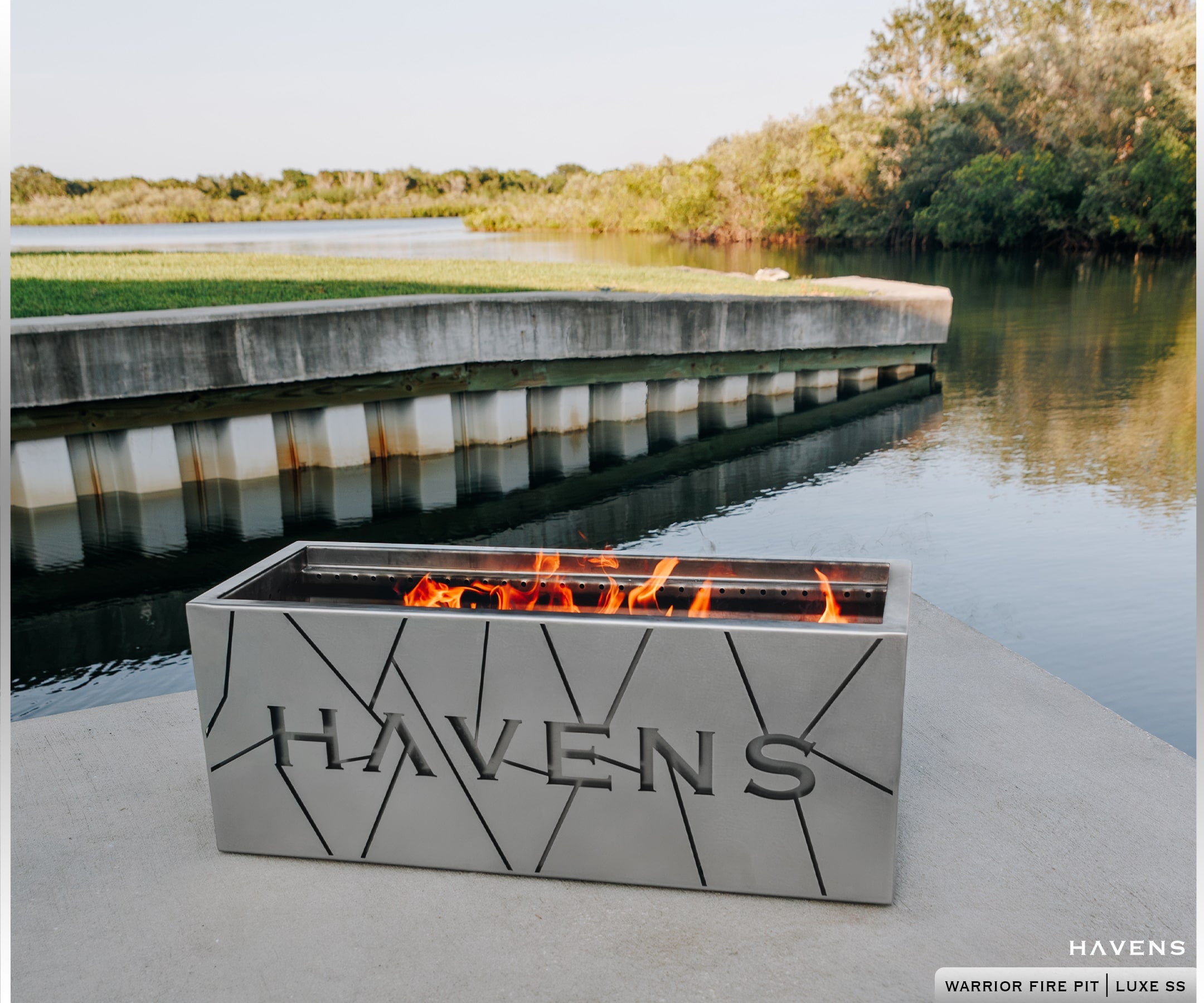 Warrior Fire Pit - Stainless - Havens | Luxury Metals