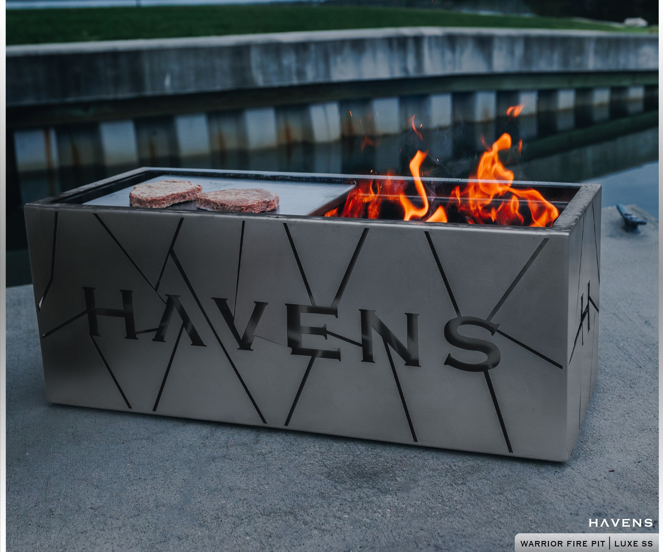 Warrior Fire Pit - Stainless - Havens | Luxury Metals