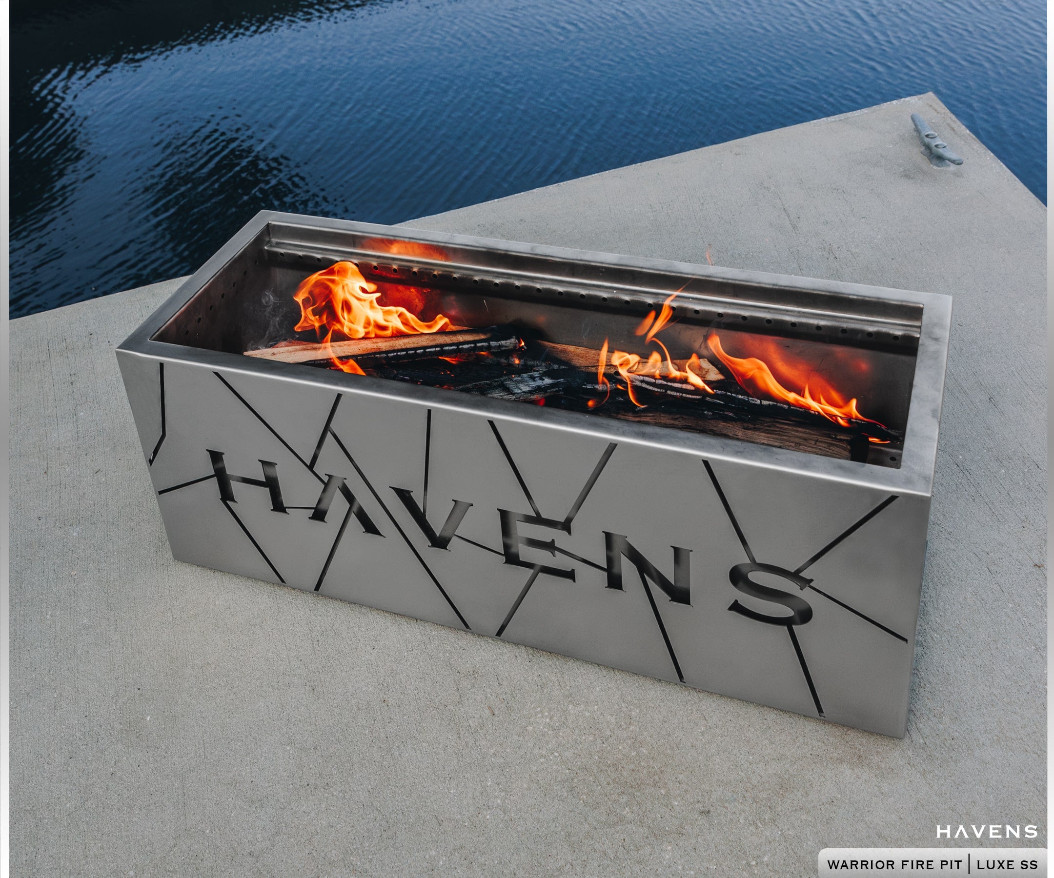 Warrior Fire Pit - Stainless - Havens | Luxury Metals