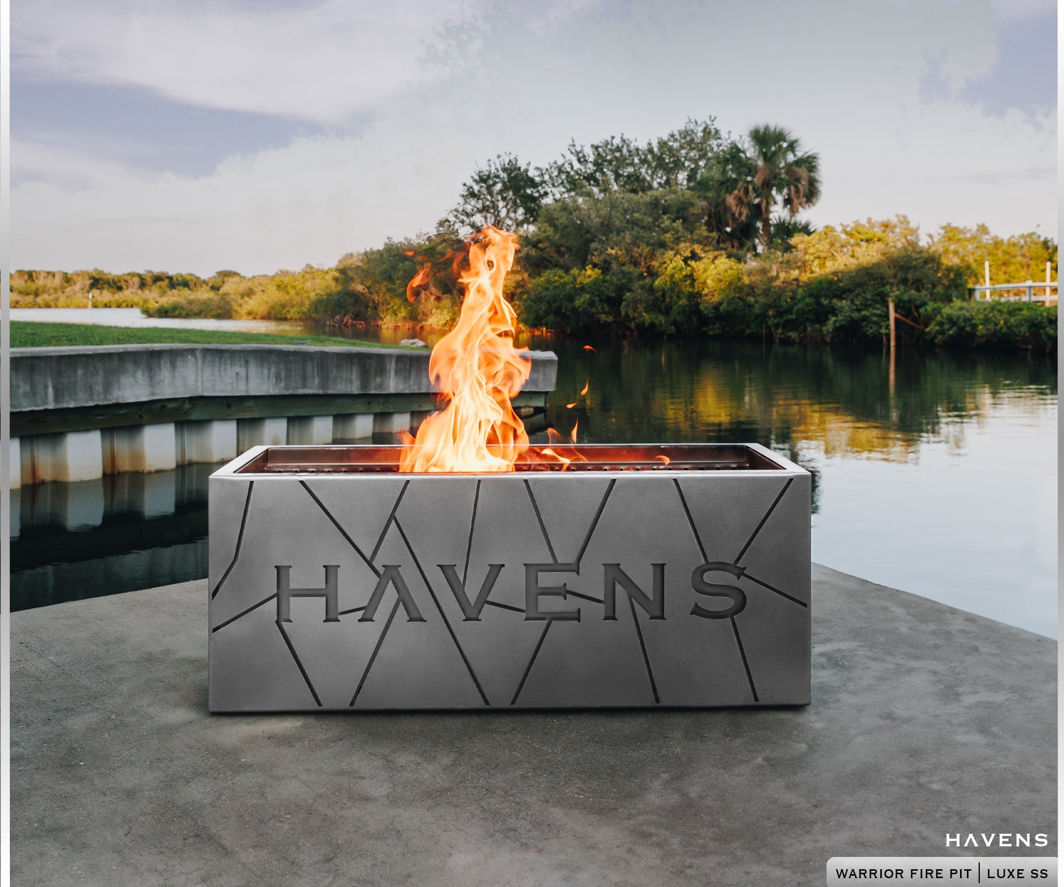 Warrior Fire Pit - Stainless - Havens | Luxury Metals
