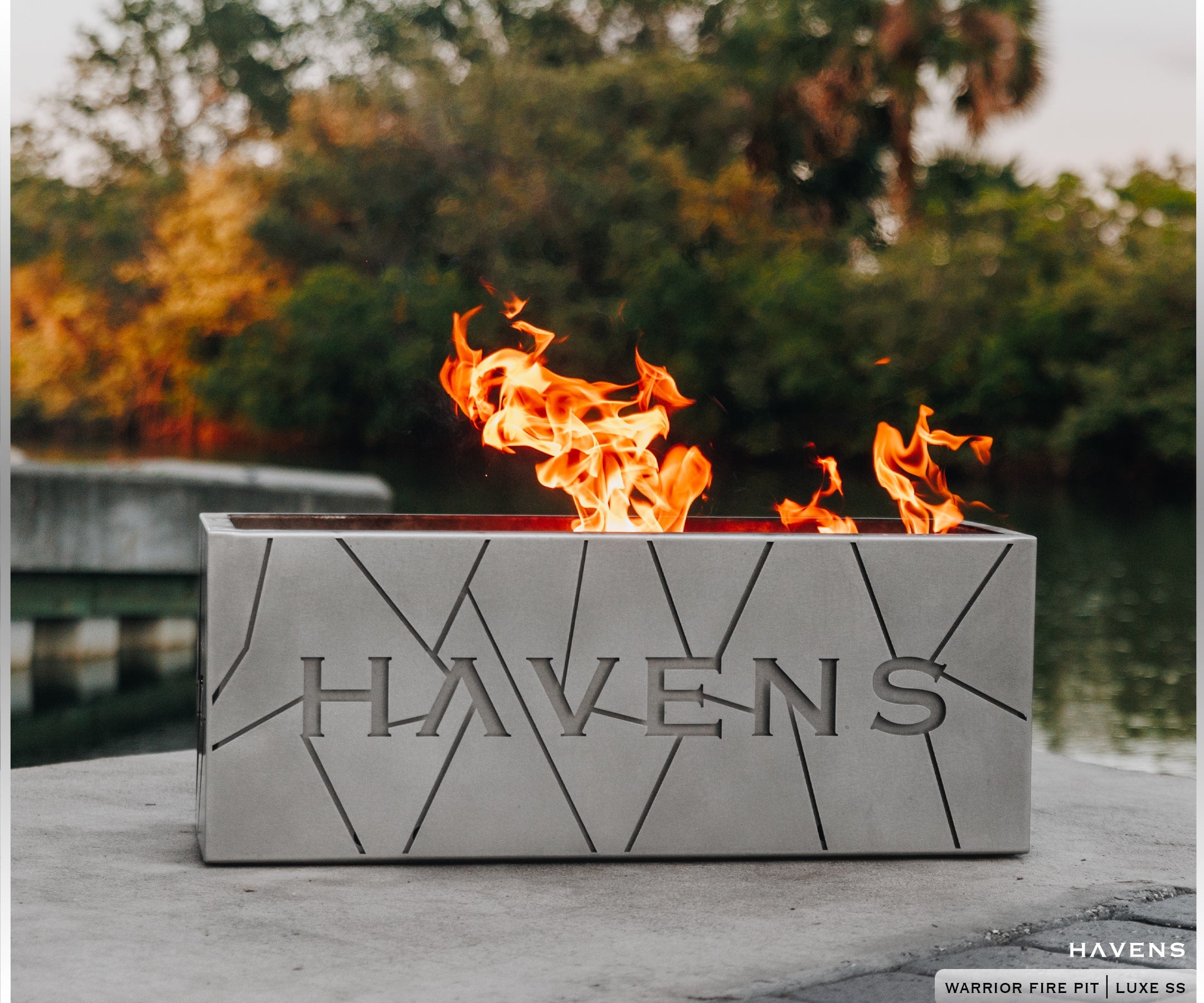 Warrior Fire Pit - Stainless - Havens | Luxury Metals