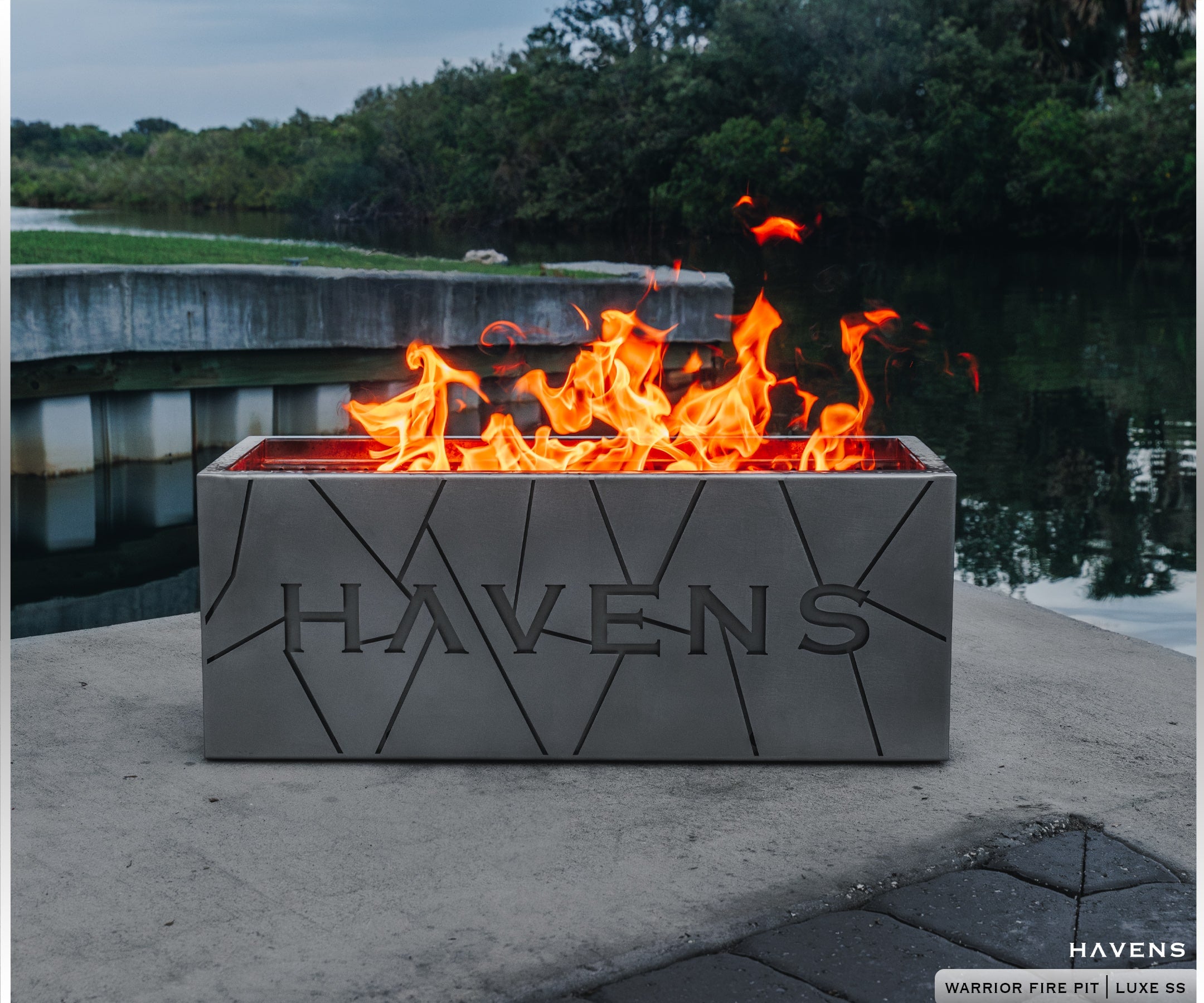 Warrior Fire Pit - Stainless - Havens | Luxury Metals