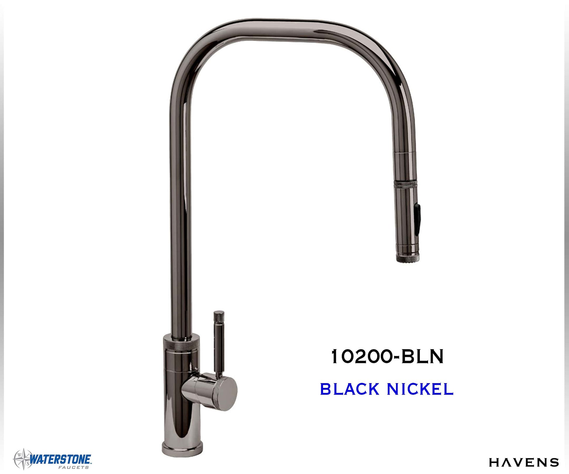 Waterstone Fulton Industrial PLP Pulldown Faucet – 10200 - Havens | Luxury Metals