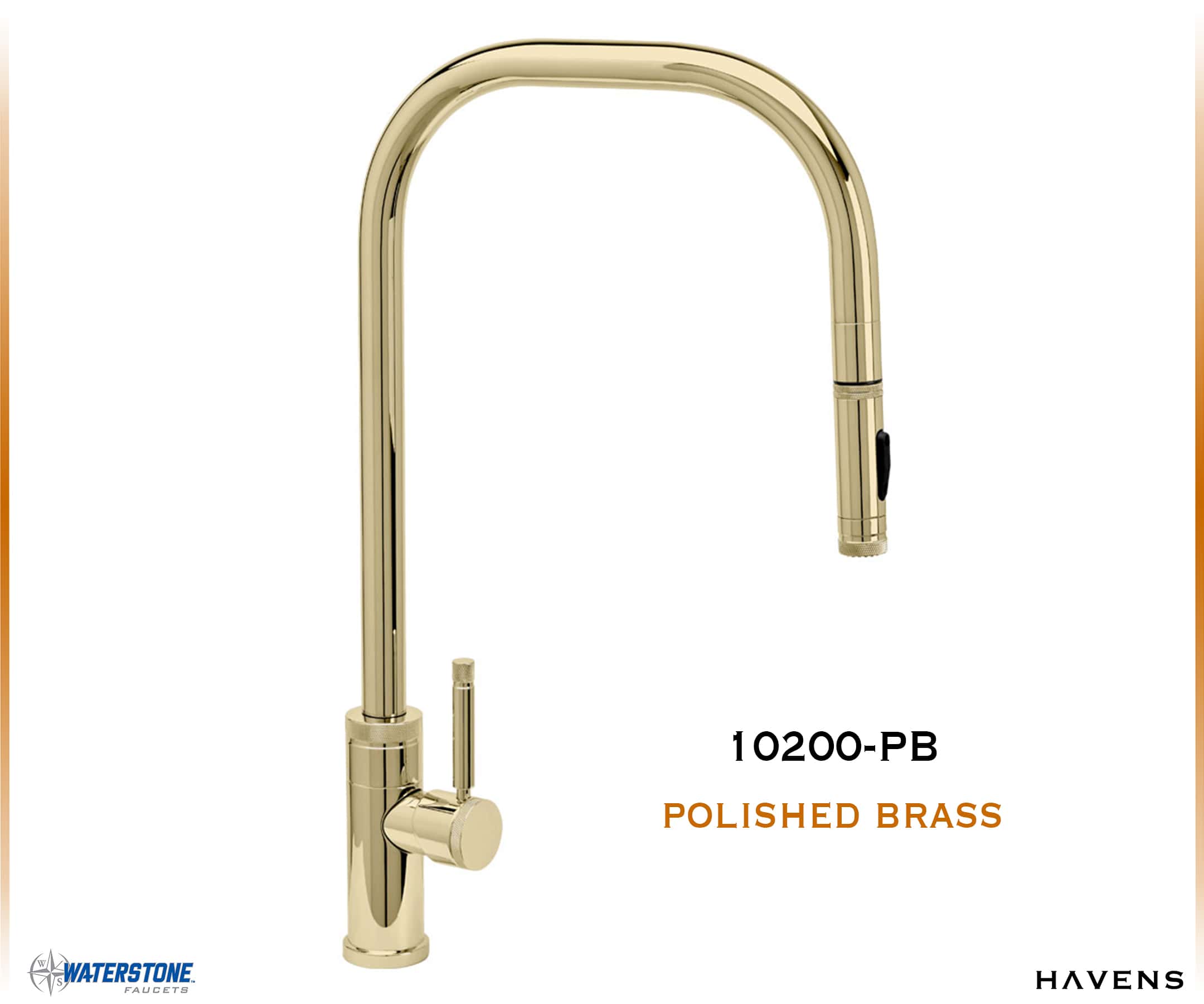 Waterstone Fulton Industrial PLP Pulldown Faucet – 10200 - Havens | Luxury Metals