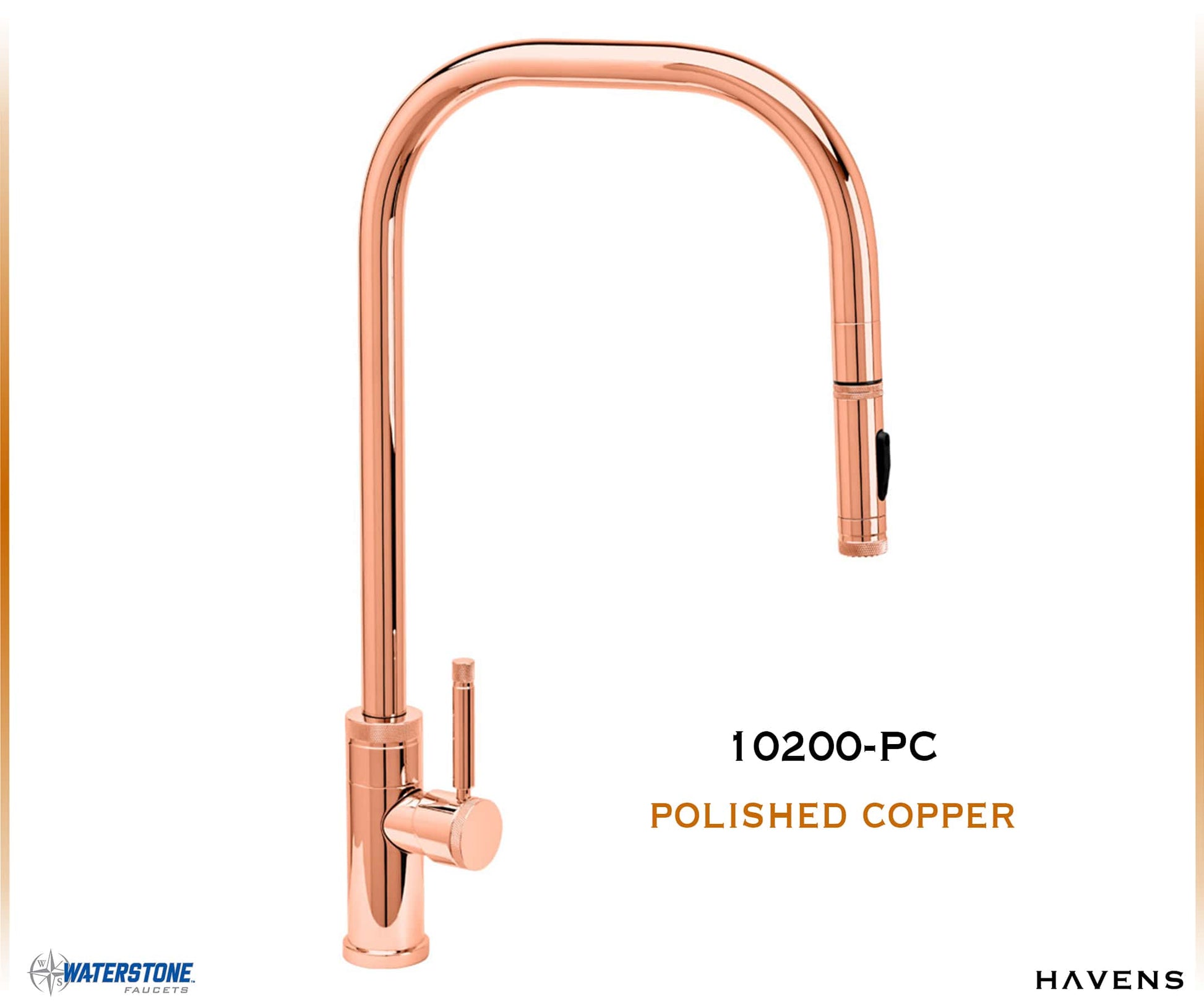 Waterstone Fulton Industrial PLP Pulldown Faucet – 10200 - Havens | Luxury Metals