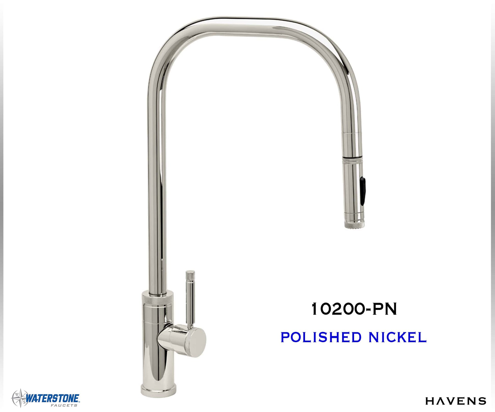 Waterstone Fulton Industrial PLP Pulldown Faucet – 10200 - Havens | Luxury Metals