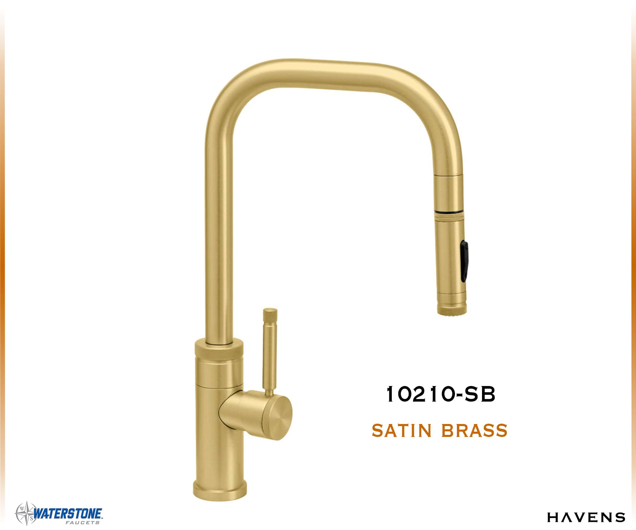 Waterstone Fulton Industrial PLP Pulldown Faucet – 10210 - Havens | Luxury Metals