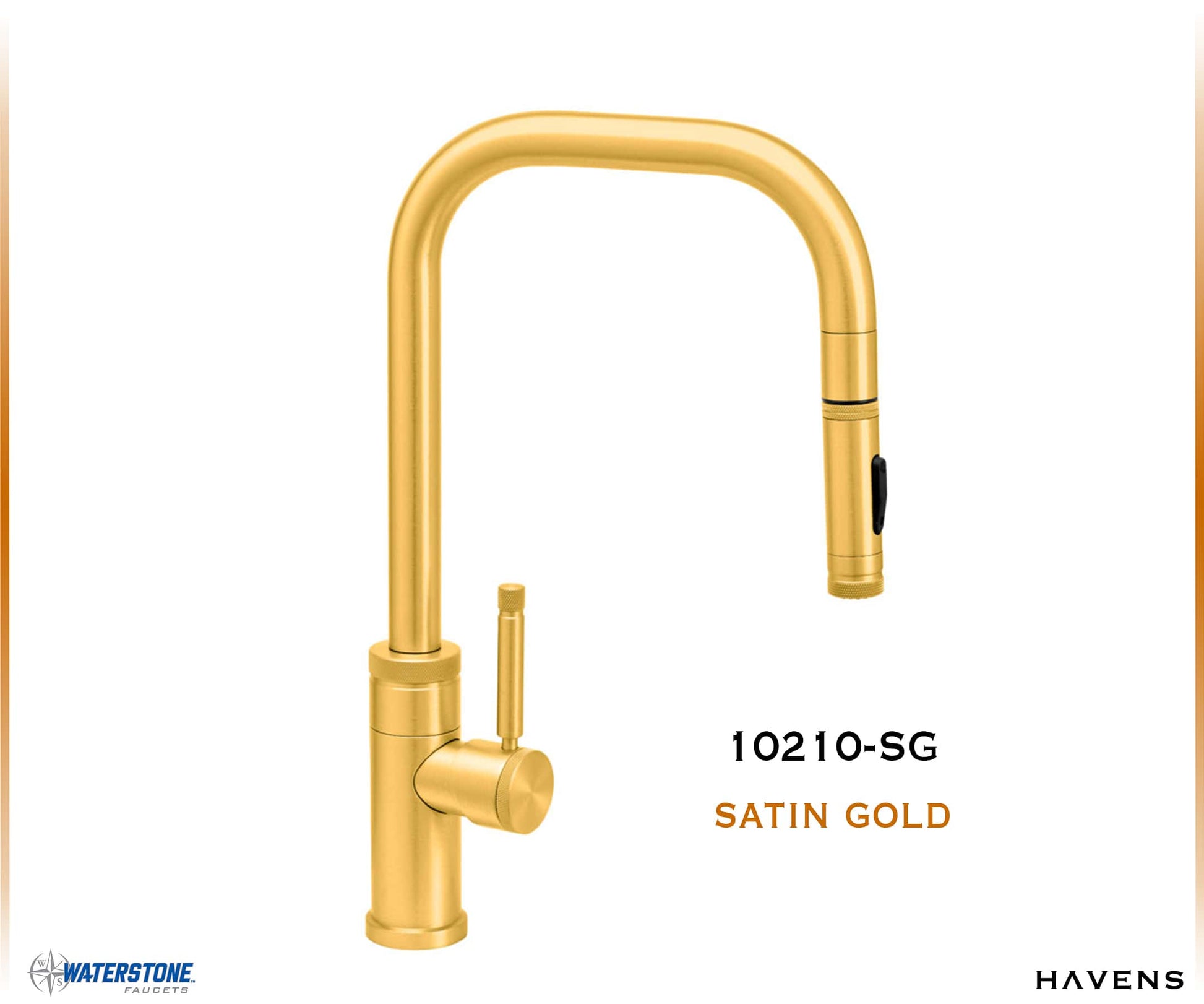 Waterstone Fulton Industrial PLP Pulldown Faucet – 10210 - Havens | Luxury Metals