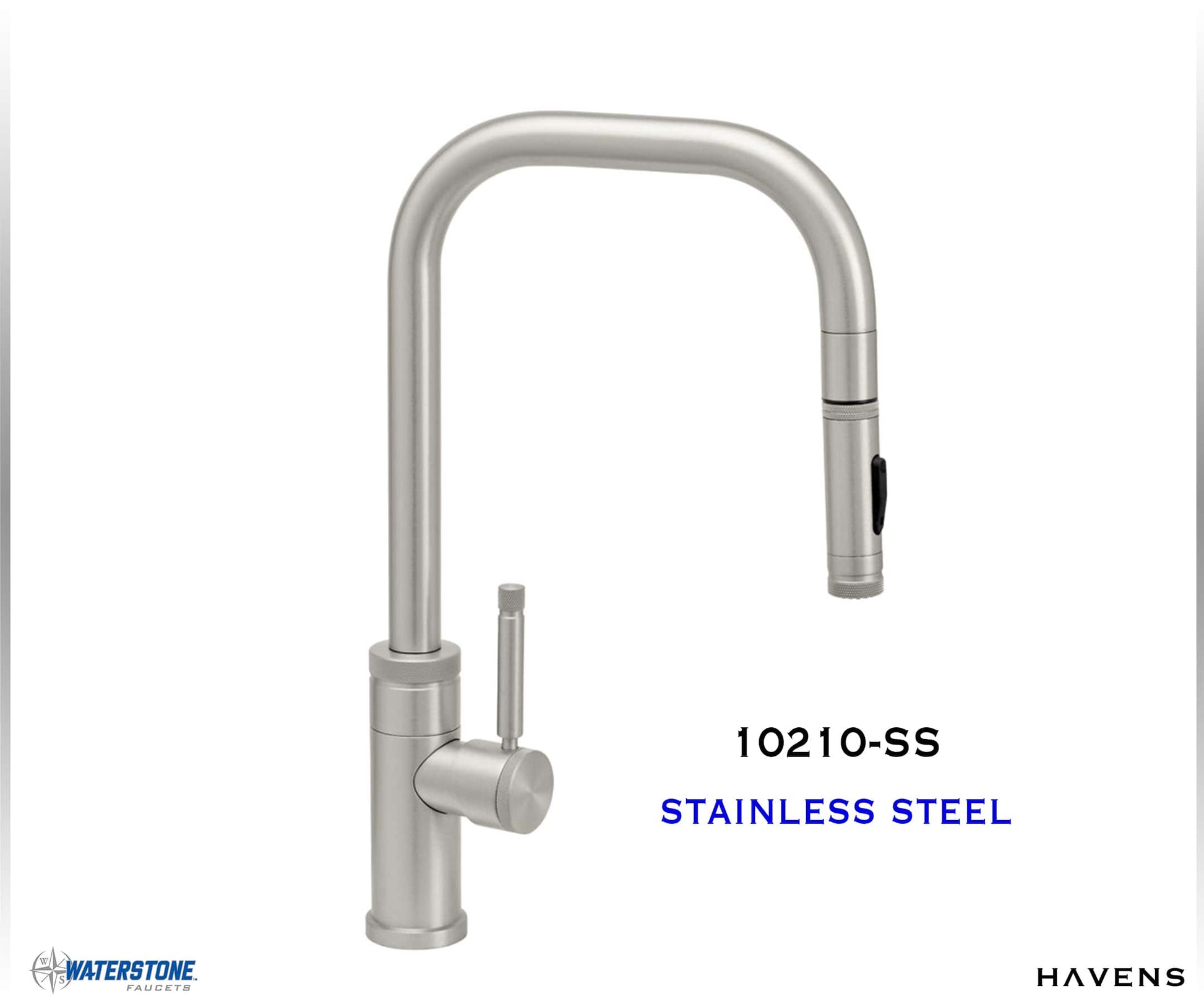 Waterstone Fulton Industrial PLP Pulldown Faucet – 10210 - Havens | Luxury Metals