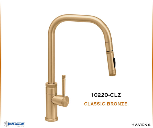 Waterstone Fulton Industrial PLP Angled Pulldown Faucet – 10220 - Havens | Luxury Metals