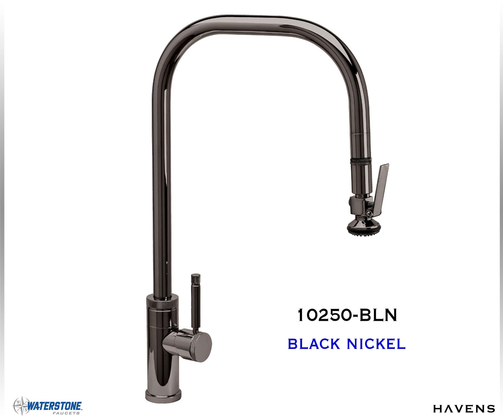 Waterstone Fulton Industrial PLP Pulldown Faucet – 10250 - Havens | Luxury Metals