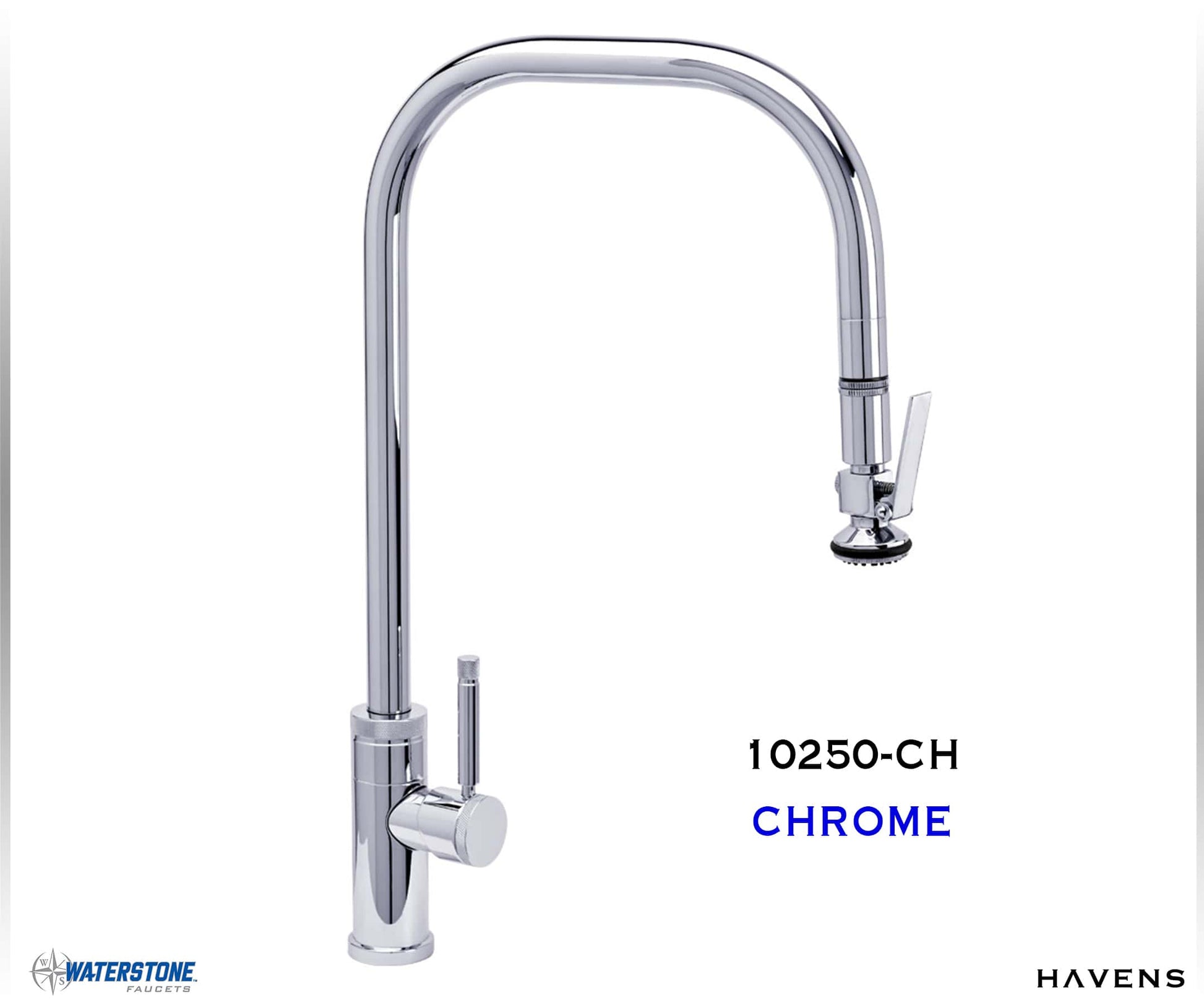 Waterstone Fulton Industrial PLP Pulldown Faucet – 10250 - Havens | Luxury Metals