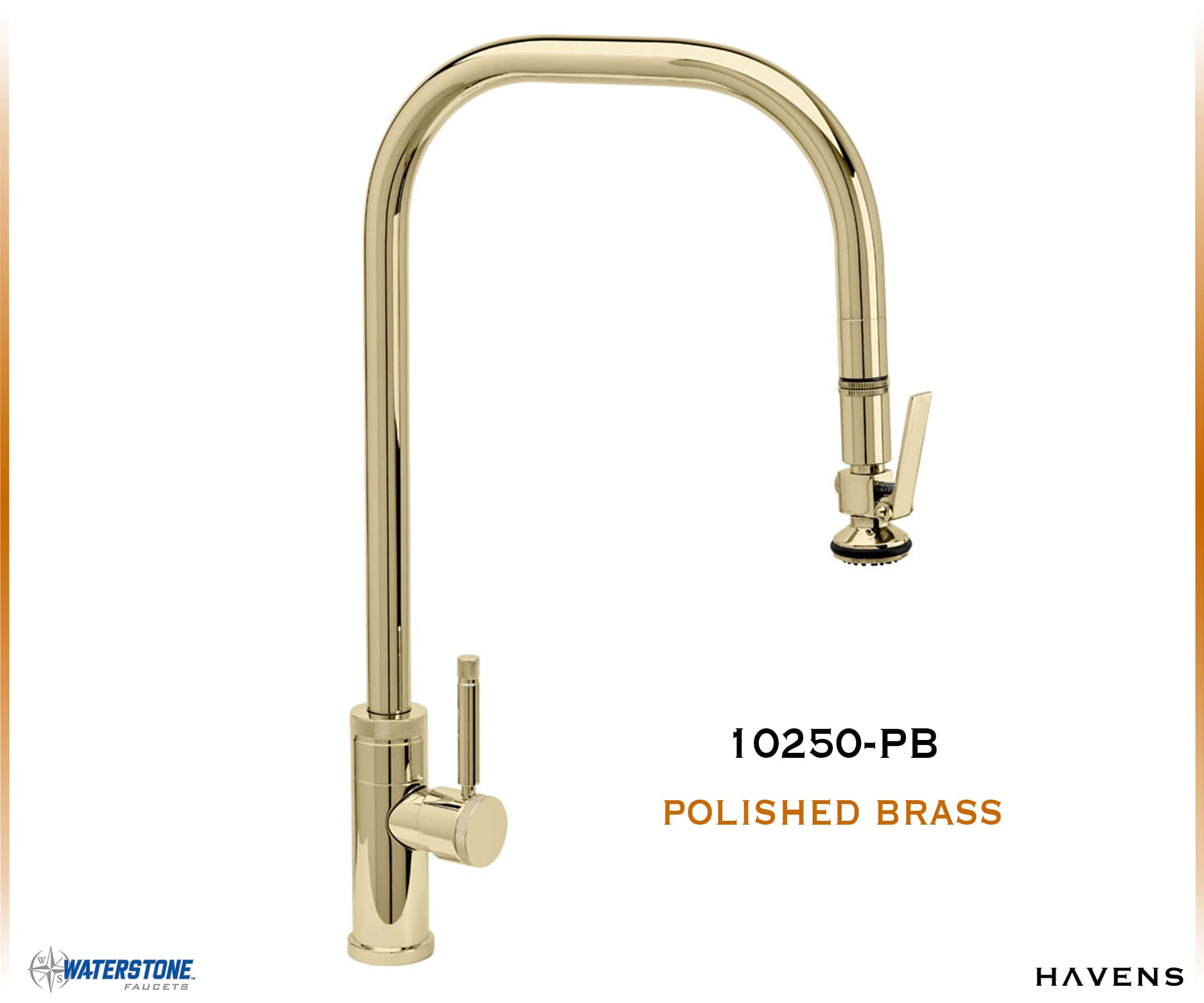 Waterstone Fulton Industrial PLP Pulldown Faucet – 10250 - Havens | Luxury Metals