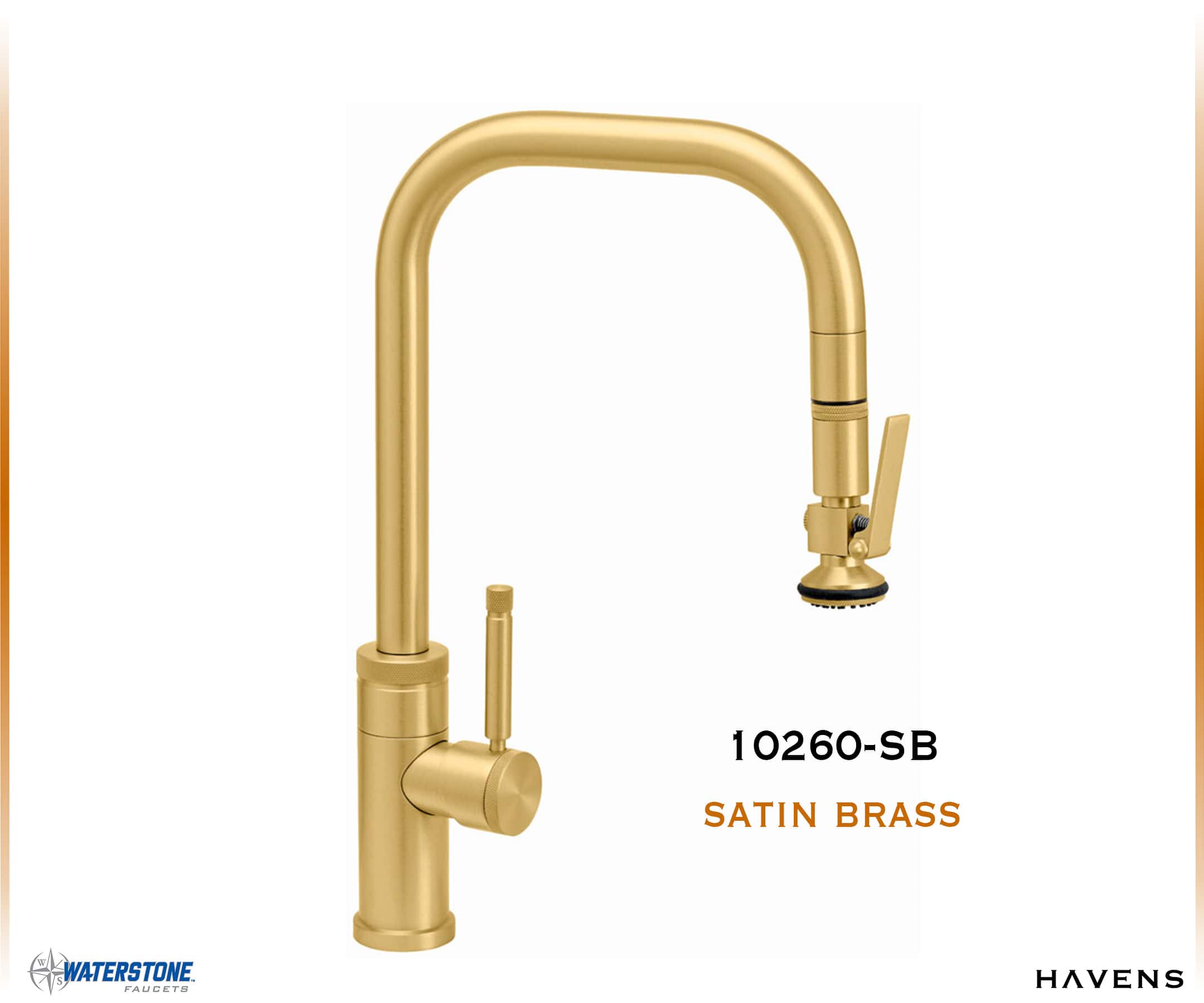 Waterstone Fulton Industrial PLP Pulldown Faucet – 10260 - Havens | Luxury Metals