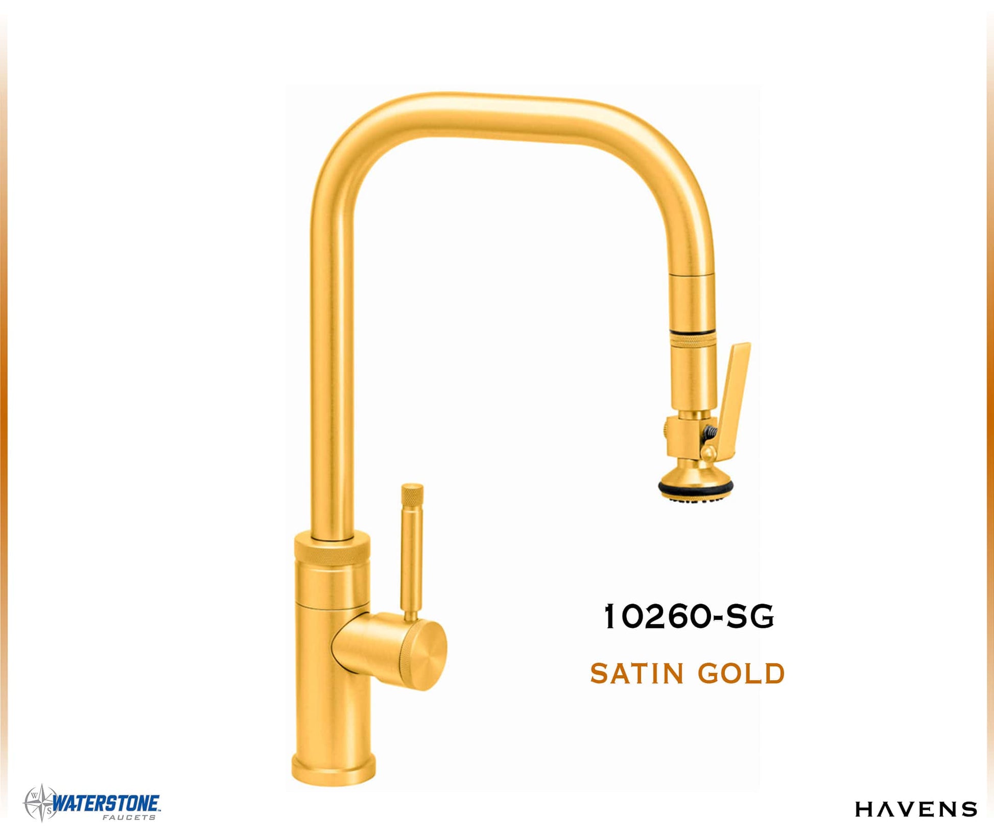 Waterstone Fulton Industrial PLP Pulldown Faucet – 10260 - Havens | Luxury Metals