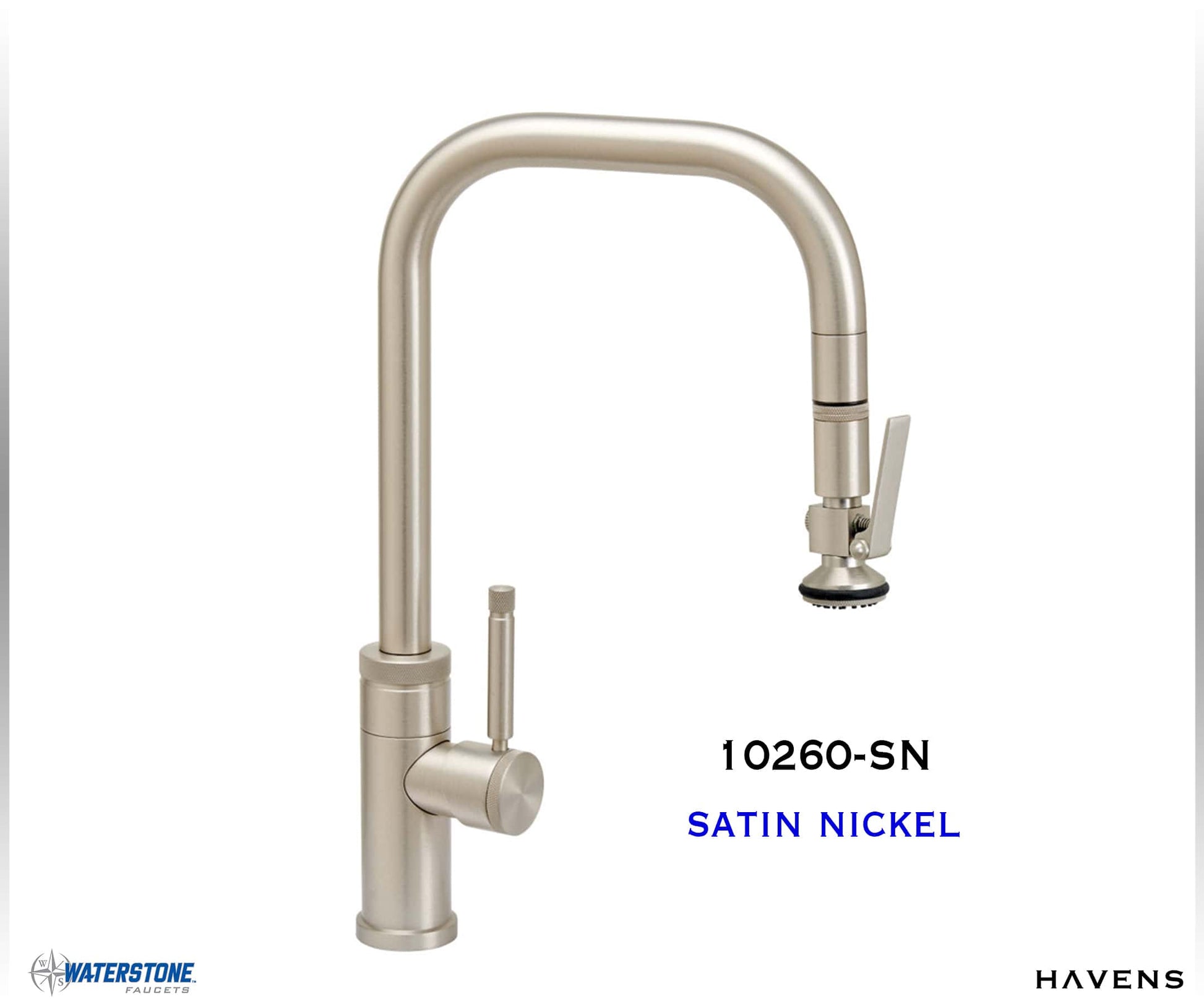 Waterstone Fulton Industrial PLP Pulldown Faucet – 10260 - Havens | Luxury Metals