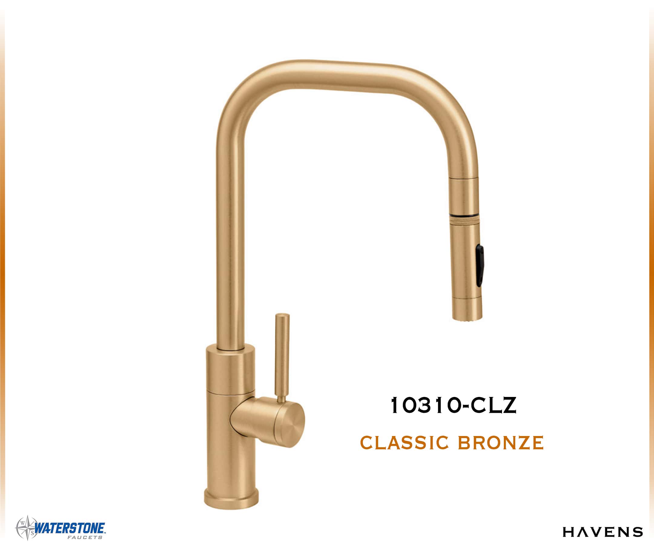 Waterstone Fulton Modern PLP Pulldown Faucet – 10310 - Havens | Luxury Metals
