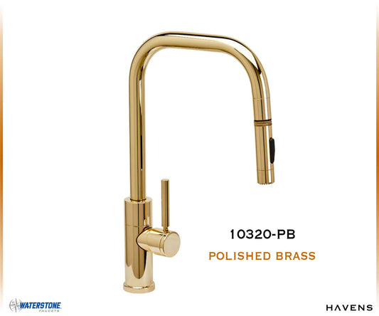 Waterstone Fulton Modern PLP Angled Pulldown Faucet – 10320 - Havens | Luxury Metals