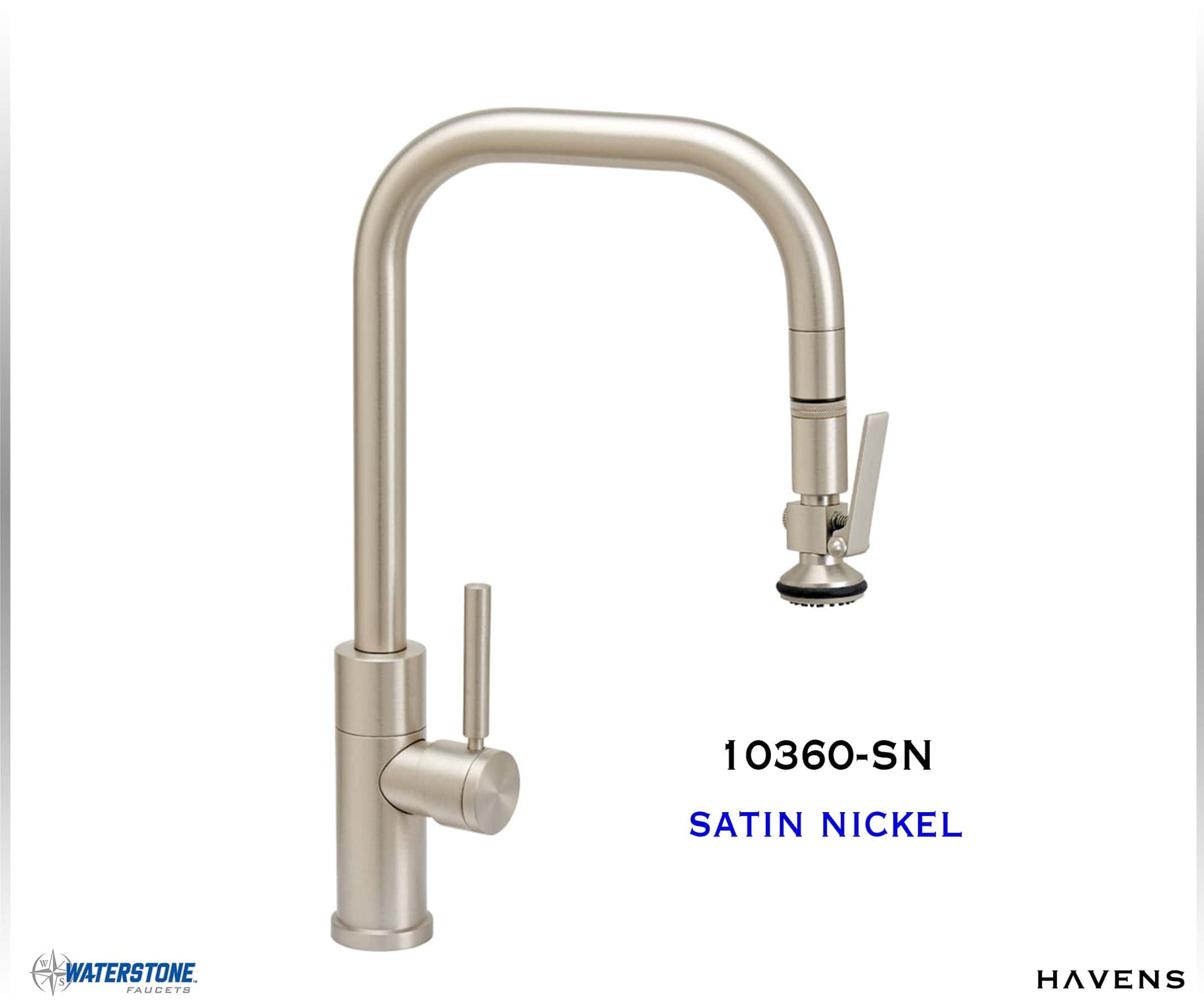 Waterstone Fulton Modern PLP Pulldown Faucet – 10360 - Havens | Luxury Metals