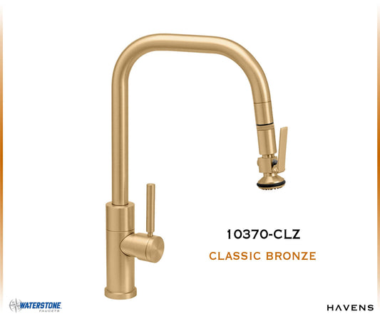 Waterstone Fulton Modern PLP Angled Pulldown Faucet – 10370 - Havens | Luxury Metals