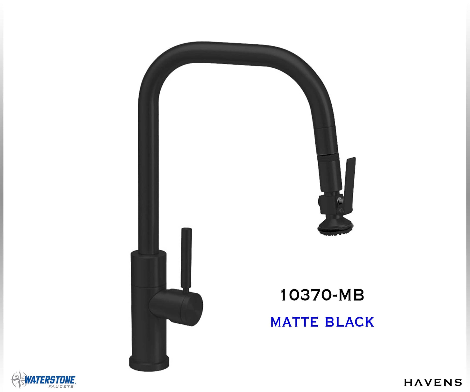 Waterstone Fulton Modern PLP Angled Pulldown Faucet – 10370 - Havens | Luxury Metals