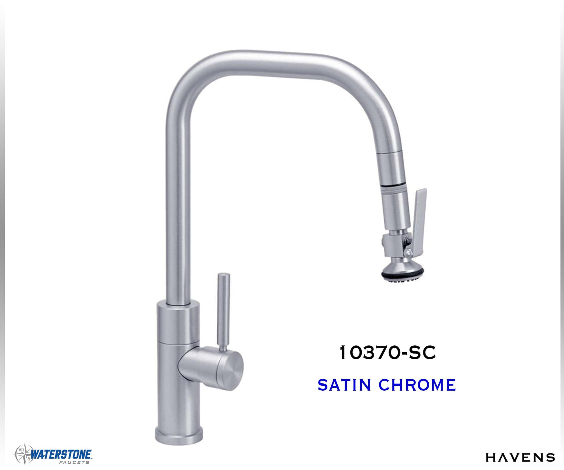 Waterstone Fulton Modern PLP Angled Pulldown Faucet – 10370 - Havens | Luxury Metals