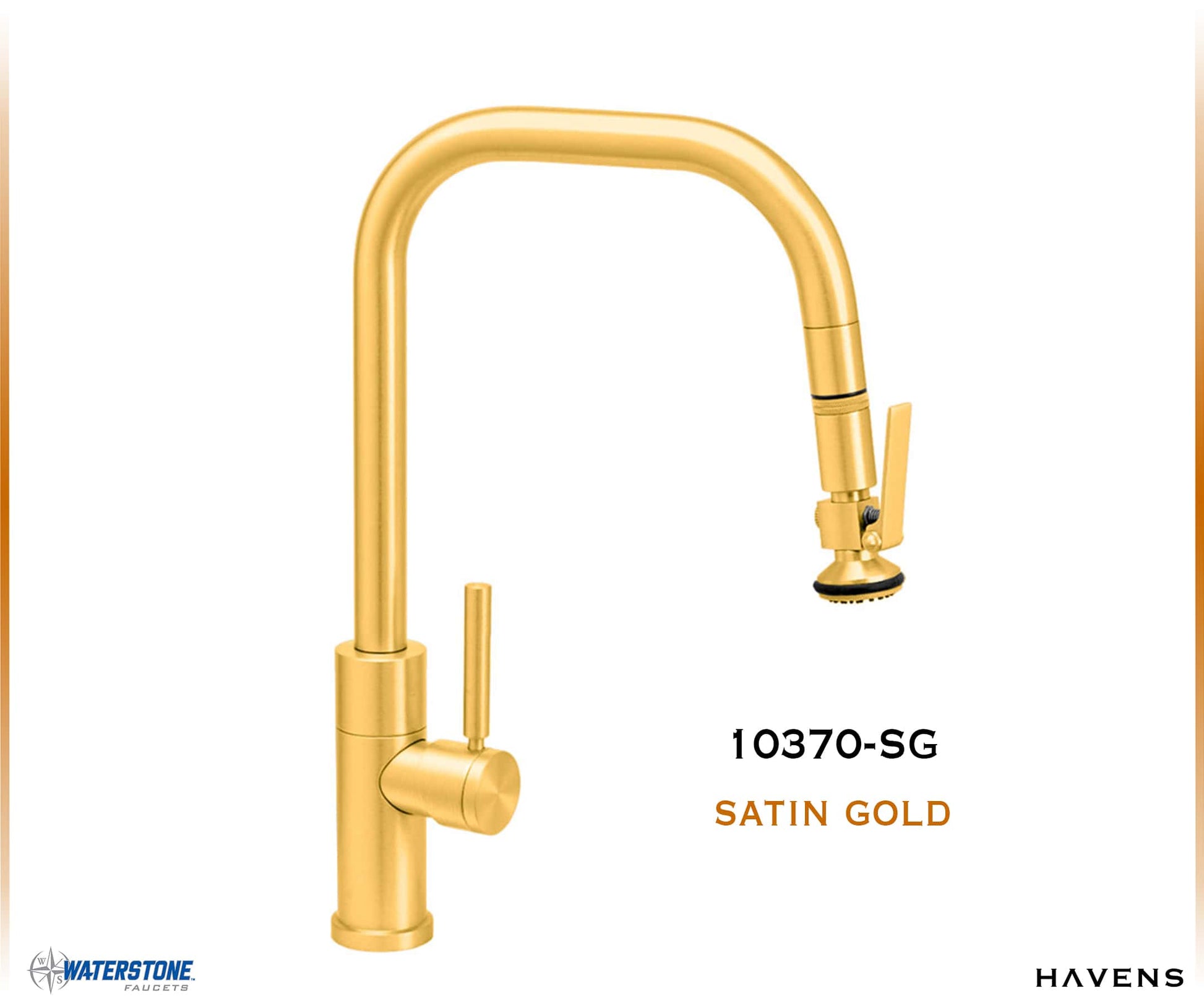 Waterstone Fulton Modern PLP Angled Pulldown Faucet – 10370 - Havens | Luxury Metals