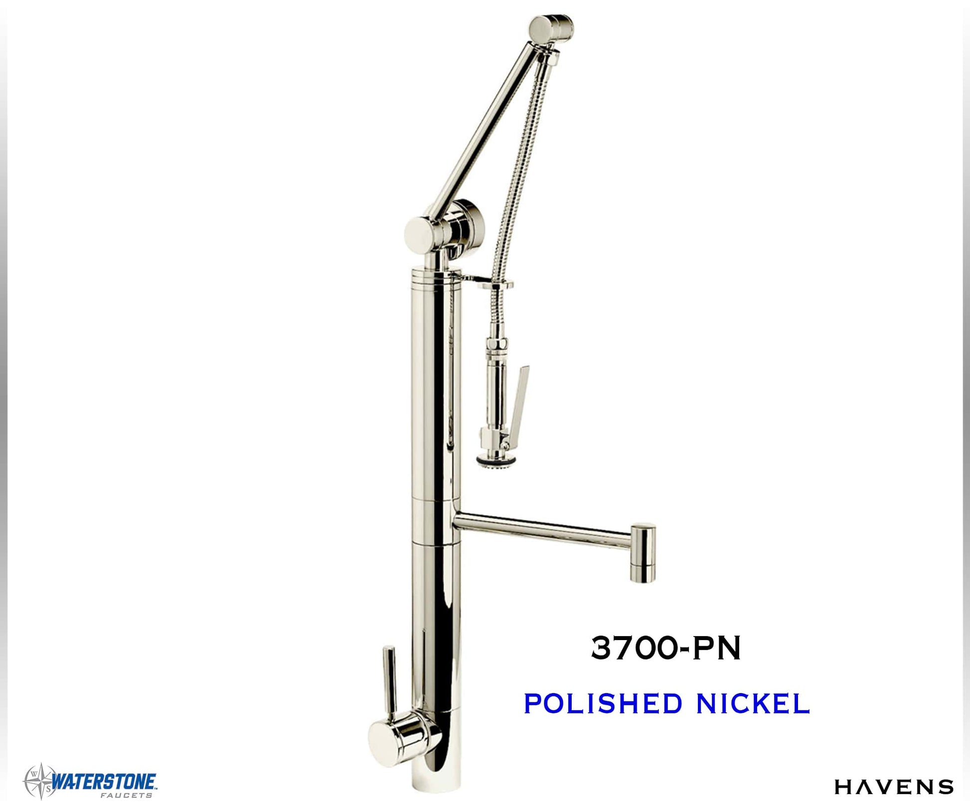 Waterstone Contemporary Gantry Faucet – Straight Spout 3700 - Havens | Luxury Metals