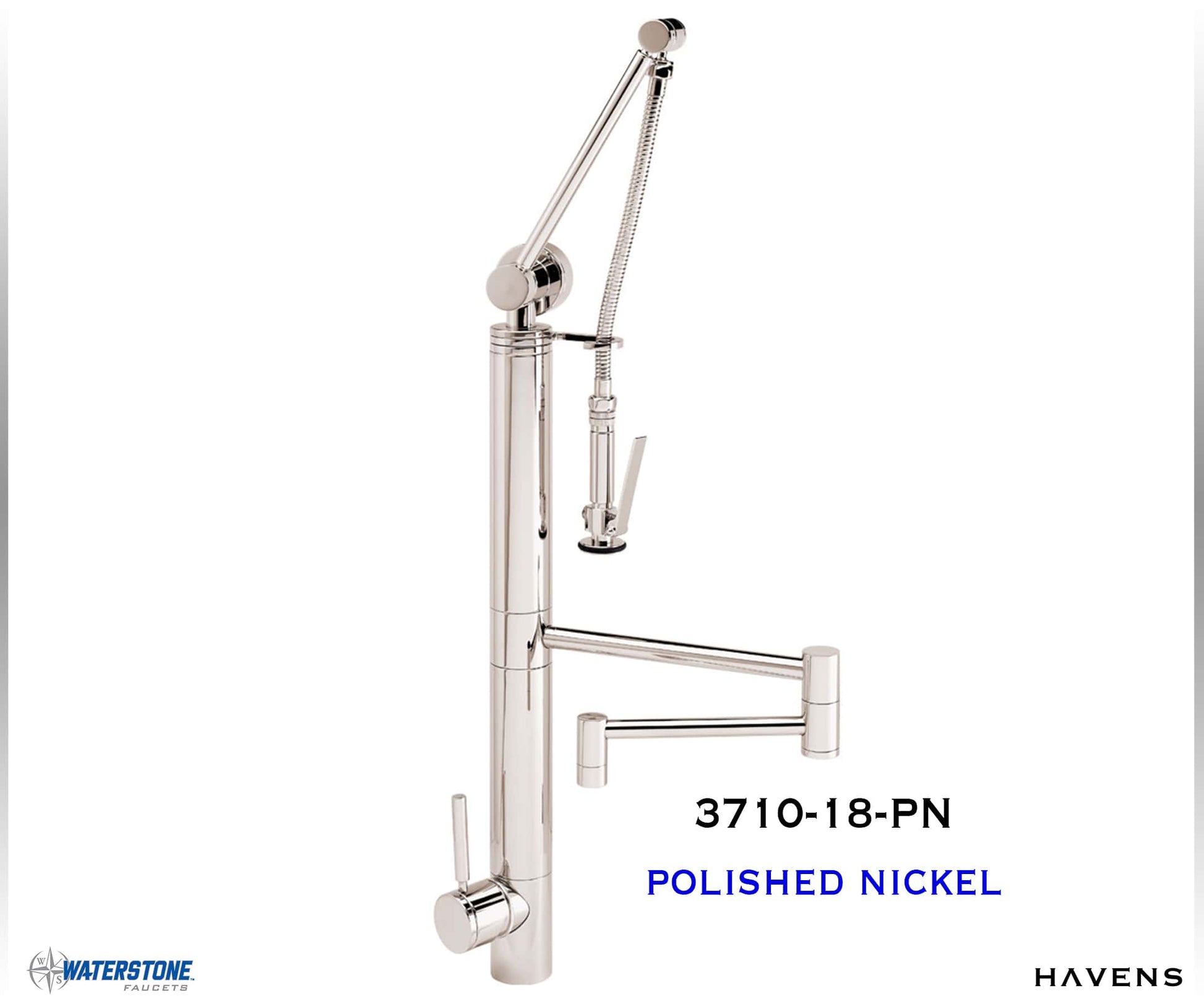 Waterstone Contemporary Gantry Faucet – Straight Spout 3710-18 - Havens | Luxury Metals