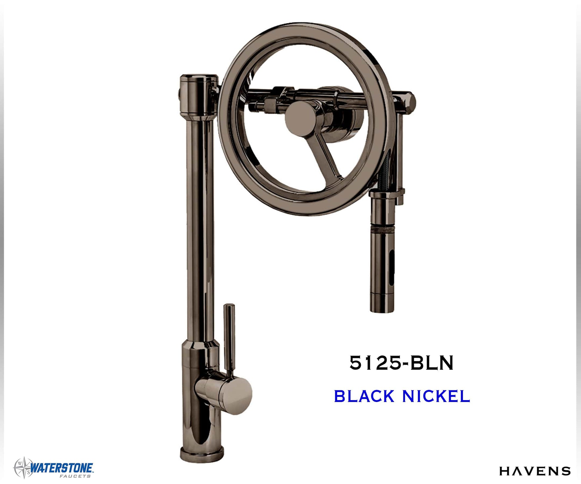 Waterstone Endeavor Wheel Faucet 5125 - Havens | Luxury Metals