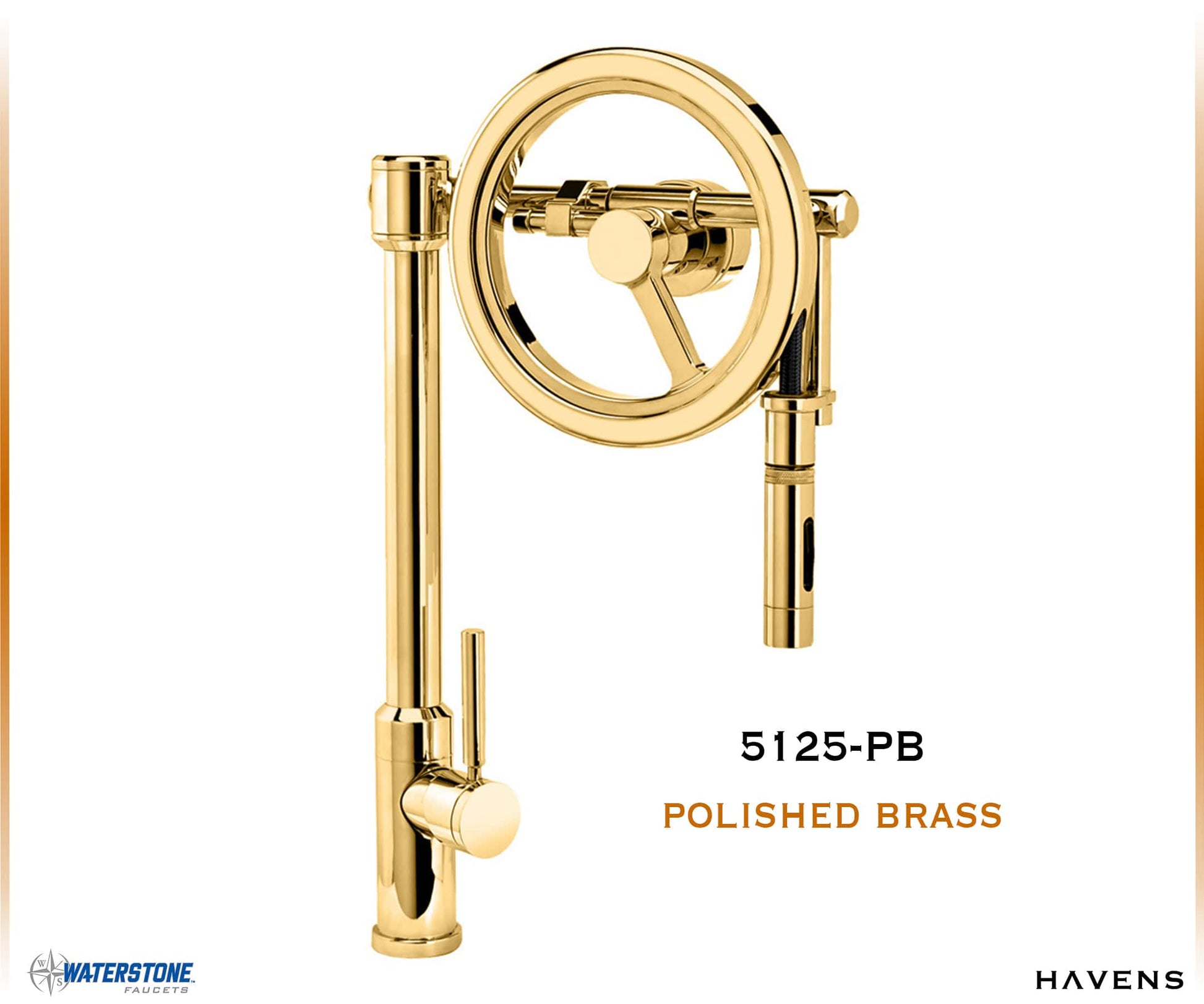 Waterstone Endeavor Wheel Faucet 5125 - Havens | Luxury Metals