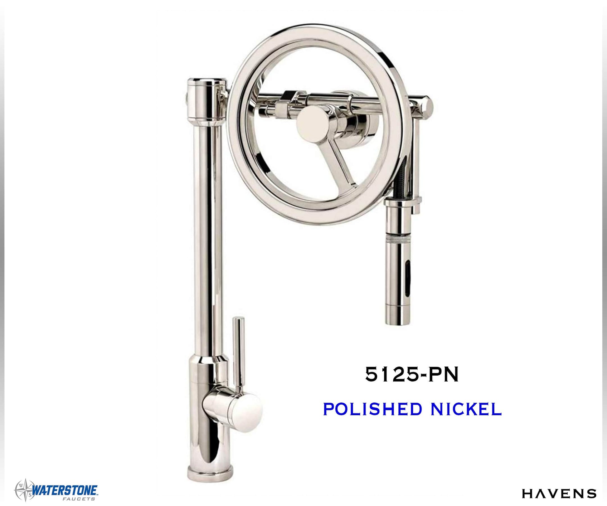 Waterstone Endeavor Wheel Faucet 5125 - Havens | Luxury Metals