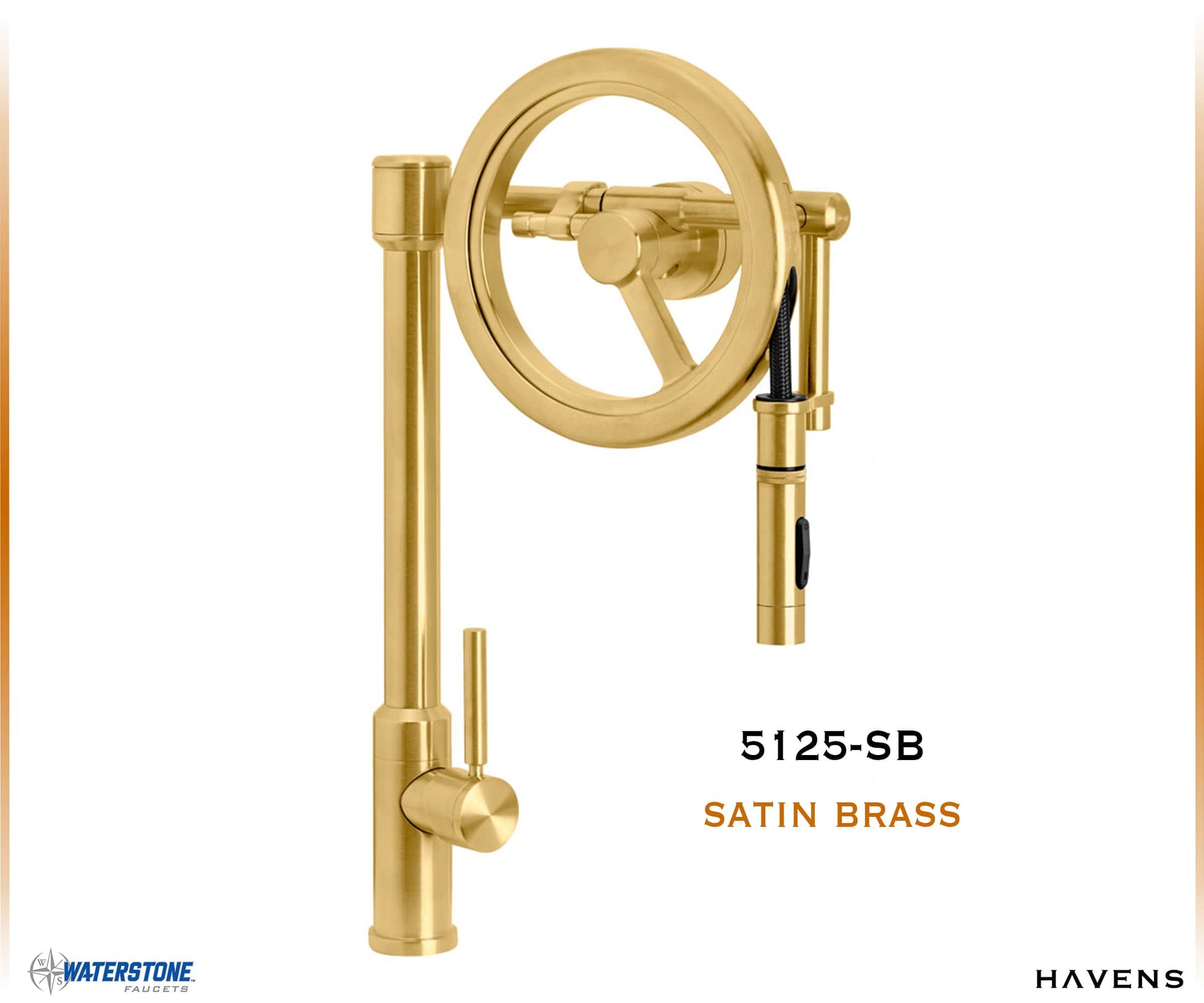 Waterstone Endeavor Wheel Faucet 5125 - Havens | Luxury Metals