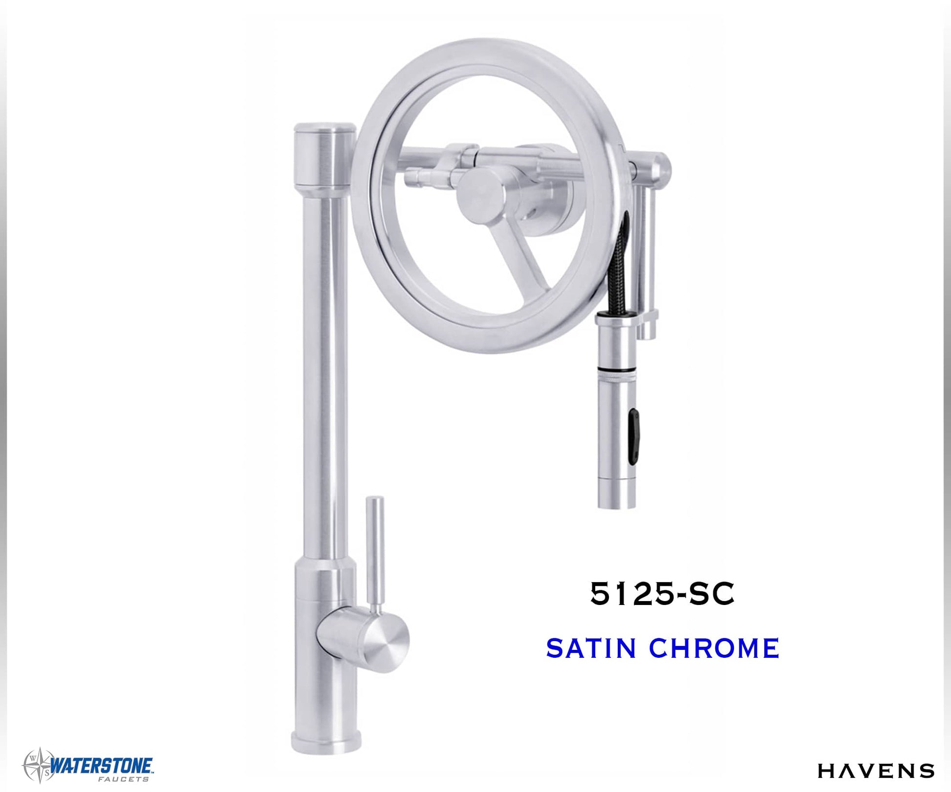 Waterstone Endeavor Wheel Faucet 5125 - Havens | Luxury Metals