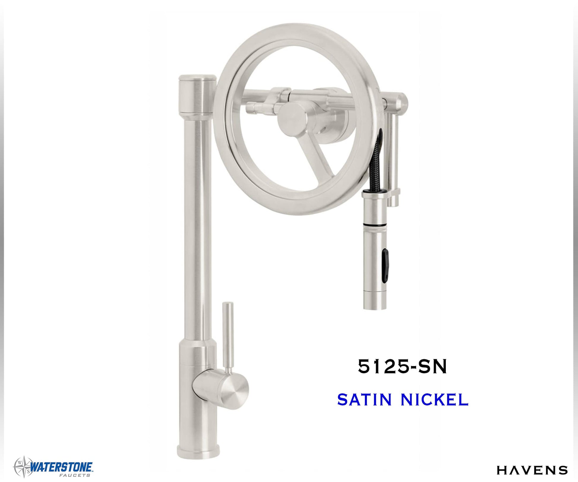 Waterstone Endeavor Wheel Faucet 5125 - Havens | Luxury Metals