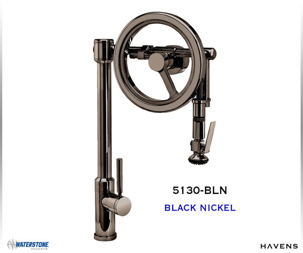 Waterstone Endeavor Wheel Faucet 5130 - USA - Havens | Luxury Metals