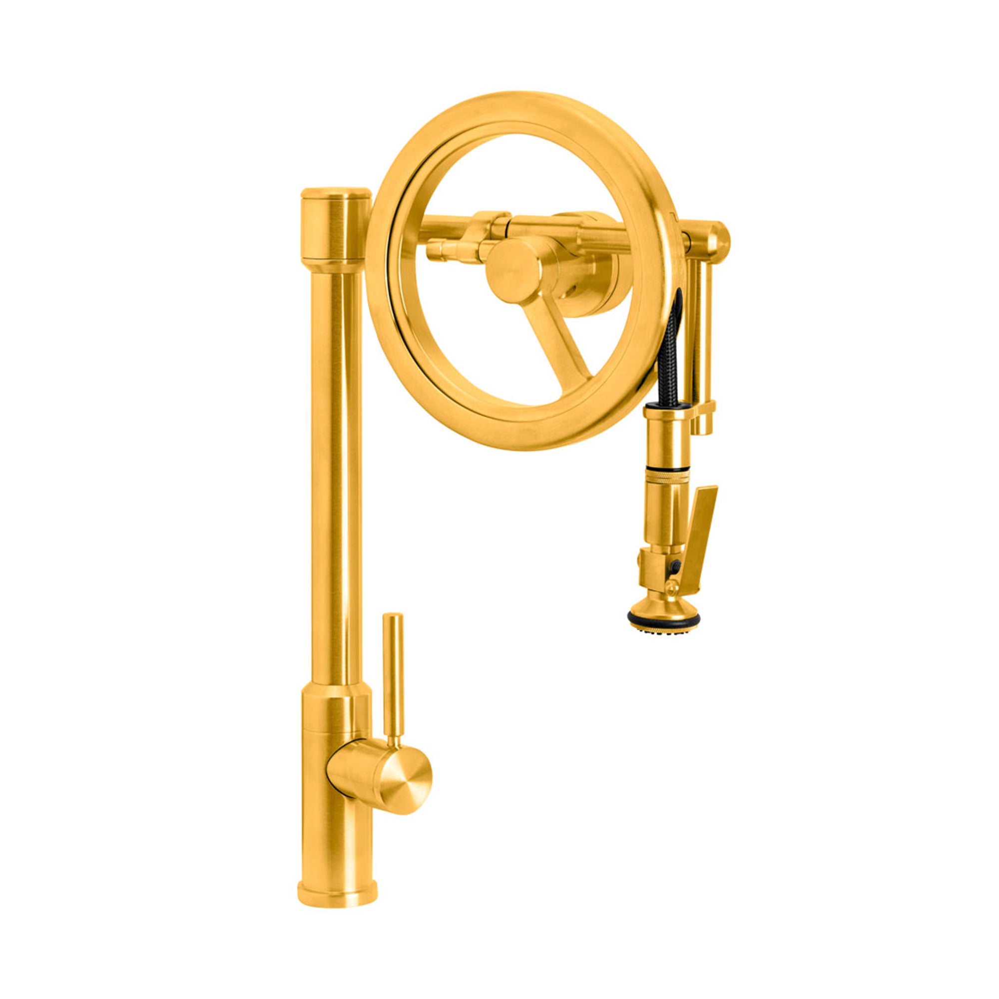 Waterstone Endeavor Wheel Faucet 5130 - USA - Havens | Luxury Metals