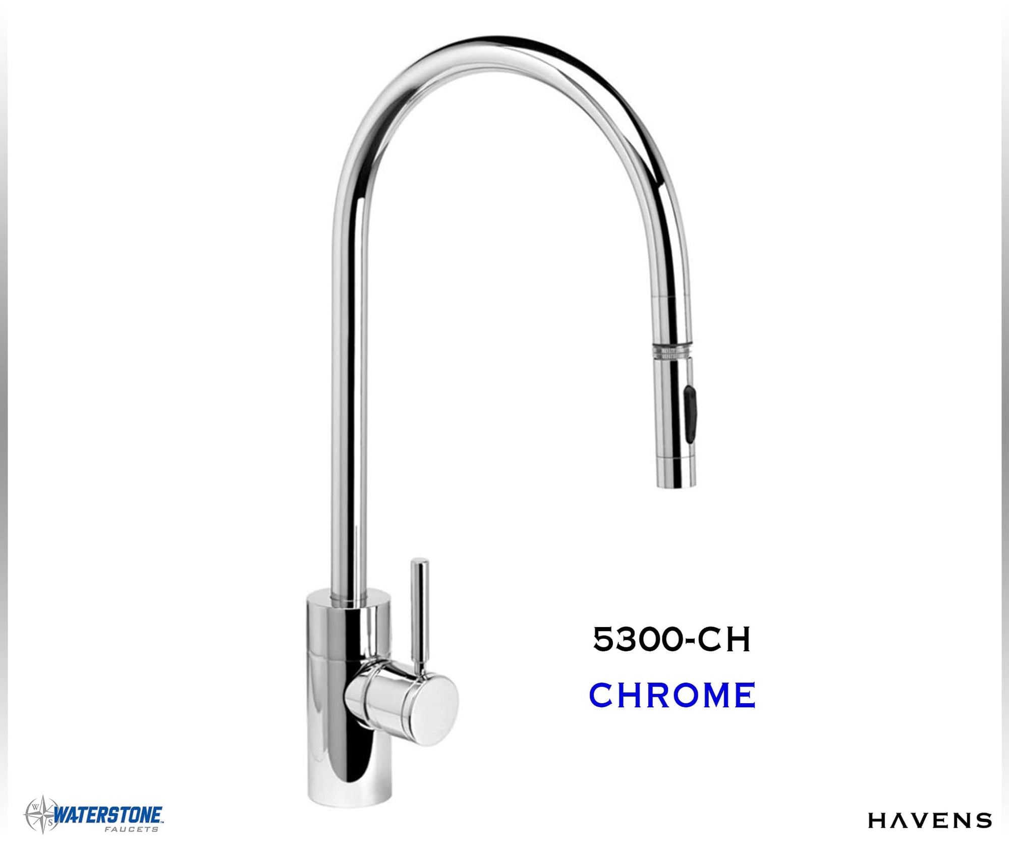 Waterstone Contemporary Extended Reach PLP Pulldown Faucet - 5300