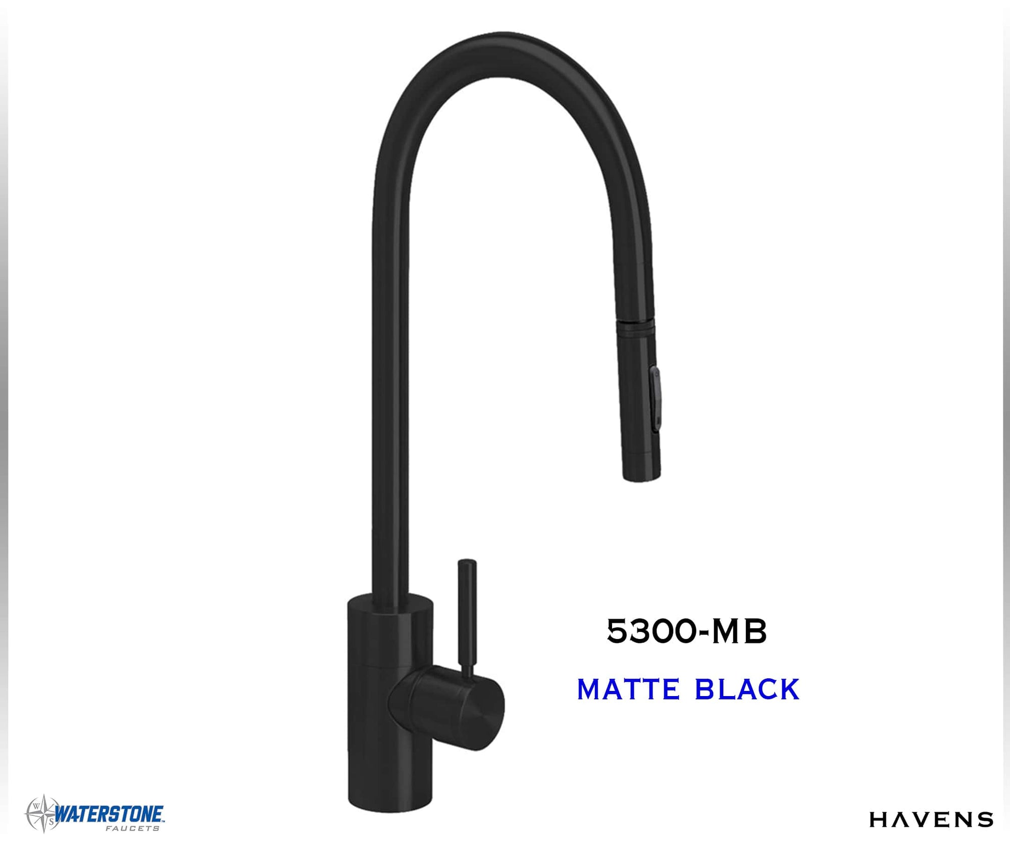 Waterstone Contemporary Extended Reach PLP Pulldown Faucet 5300 Havens  Luxury Metals