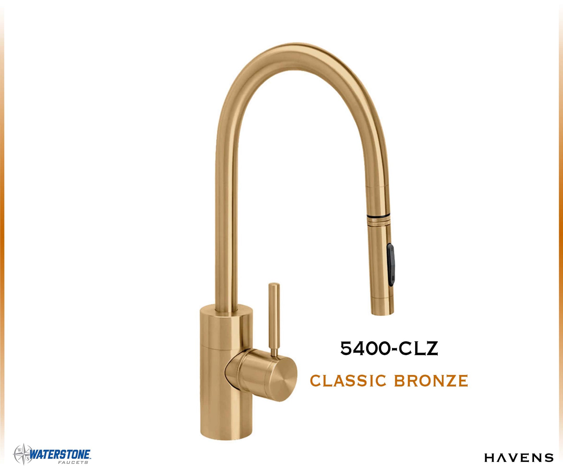 Waterstone Contemporary PLP Pulldown Faucet - 5400 - Havens | Luxury Metals