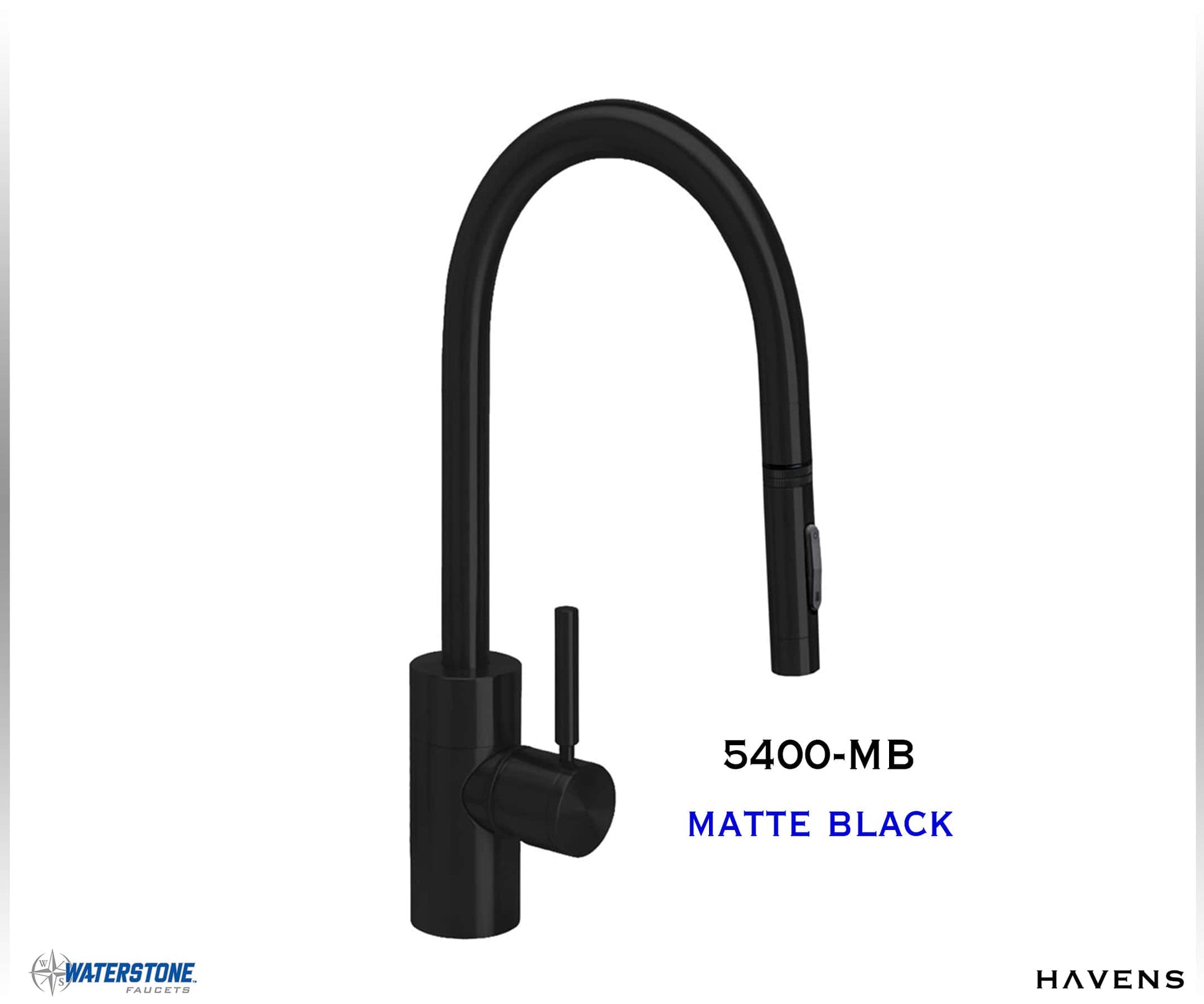 Waterstone Contemporary PLP Pulldown Faucet - 5400 - Havens | Luxury Metals