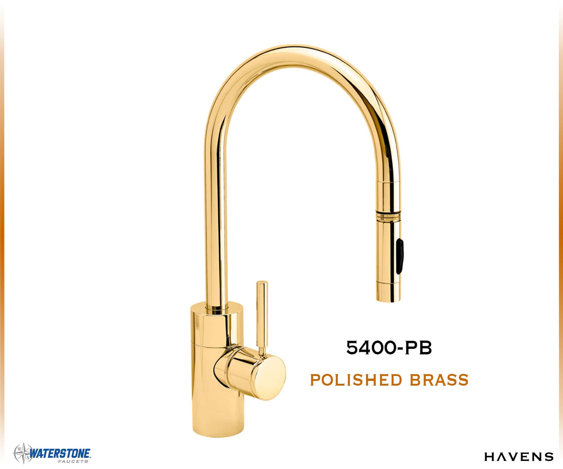 Waterstone Contemporary PLP Pulldown Faucet - 5400 - Havens | Luxury Metals