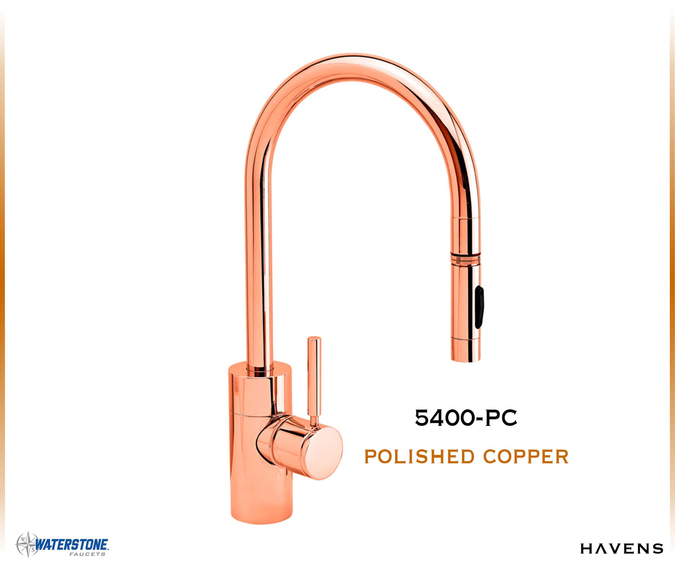Waterstone Contemporary PLP Pulldown Faucet - 5400 - Havens | Luxury Metals