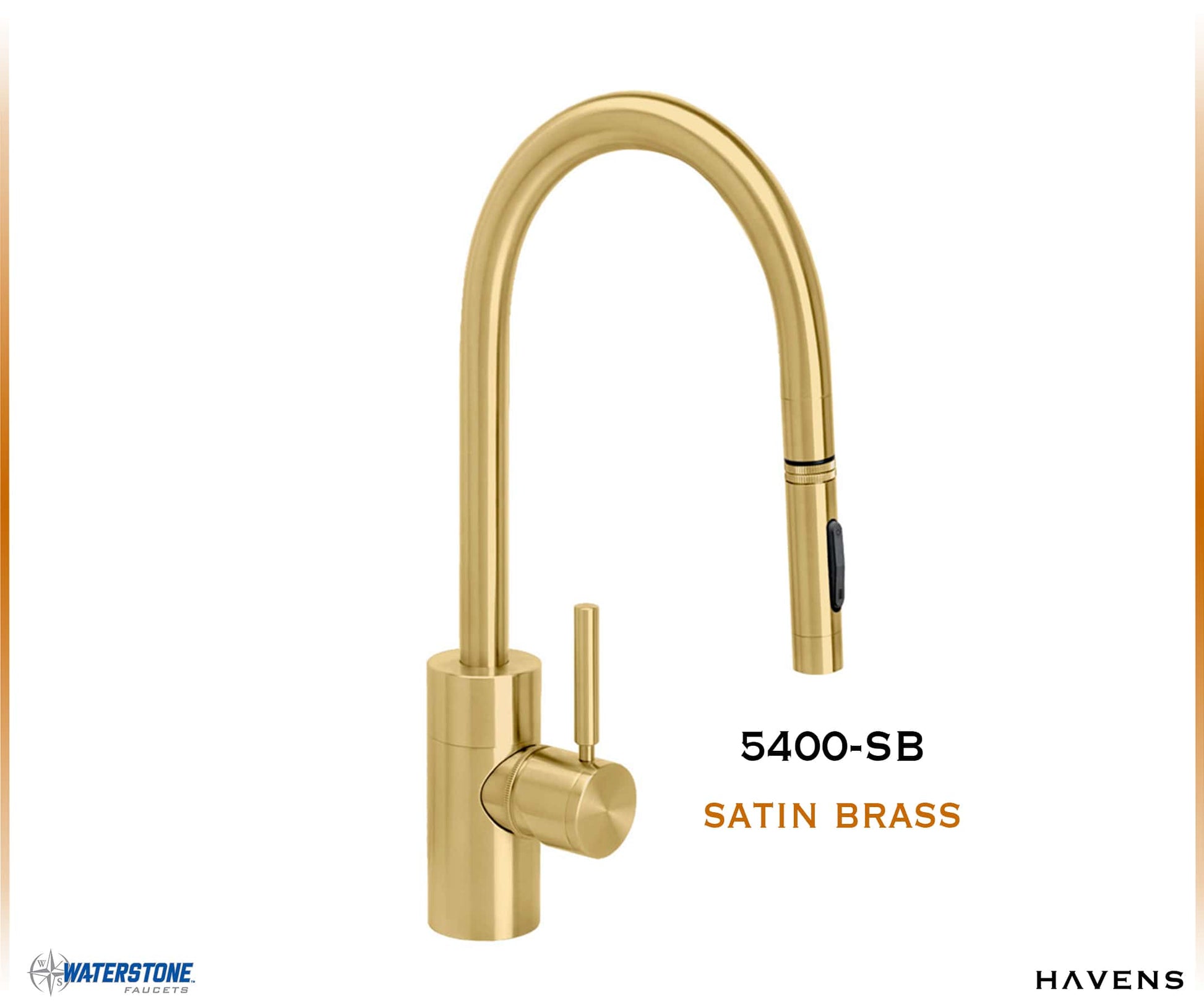 Waterstone Contemporary PLP Pulldown Faucet - 5400 - Havens | Luxury Metals