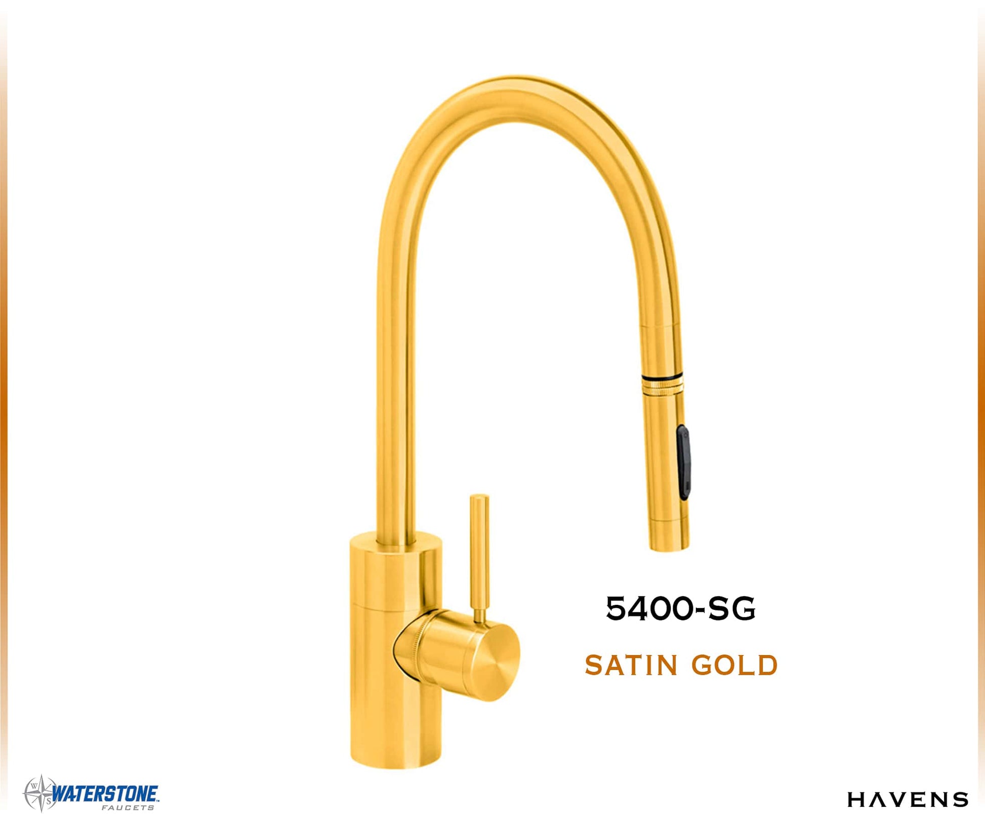 Waterstone Contemporary PLP Pulldown Faucet - 5400 - Havens | Luxury Metals