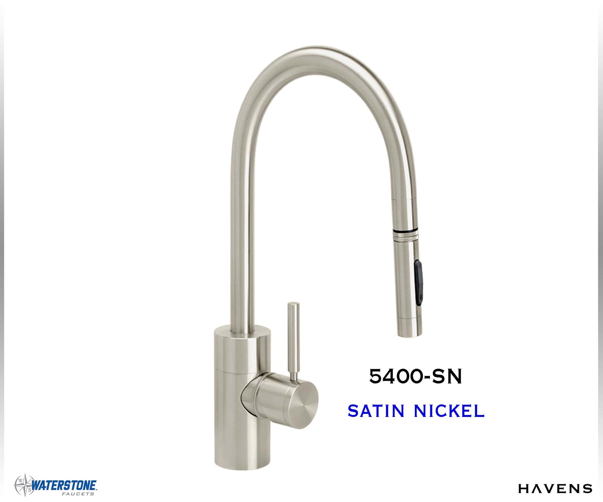 Waterstone Contemporary PLP Pulldown Faucet - 5400 - Havens | Luxury Metals