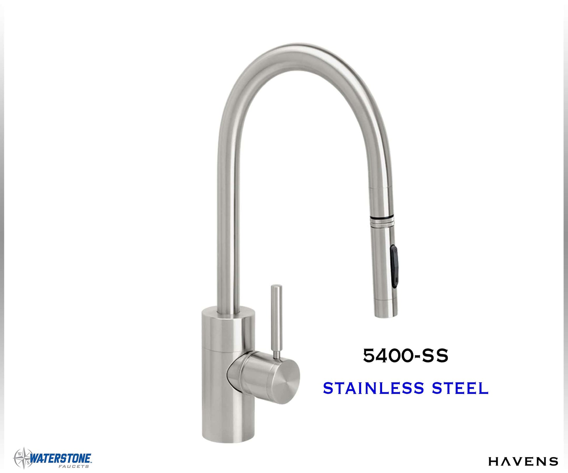 Waterstone Contemporary PLP Pulldown Faucet - 5400 - Havens | Luxury Metals