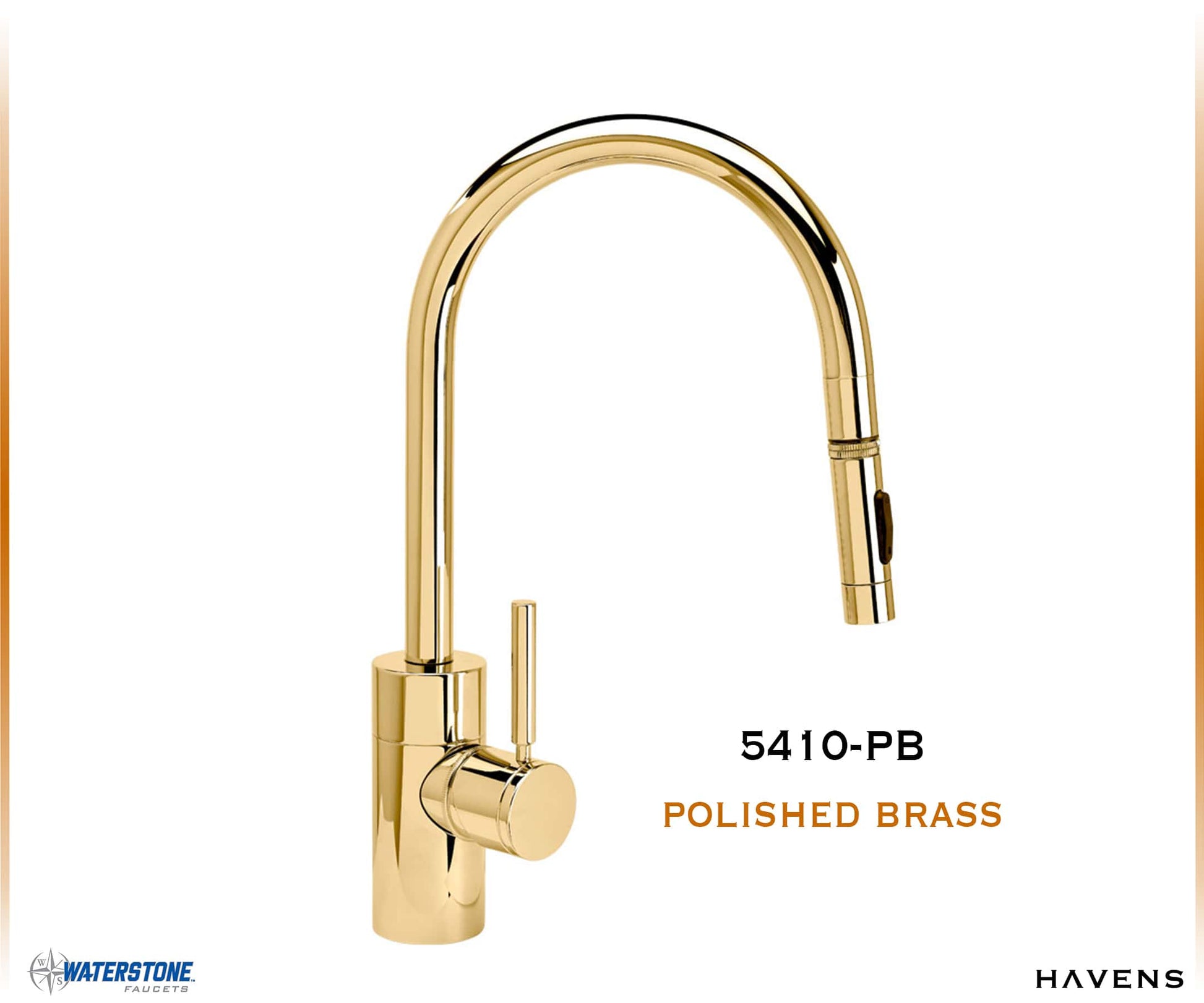 Waterstone Contemporary PLP Pulldown Faucet - 5410 - Havens | Luxury Metals